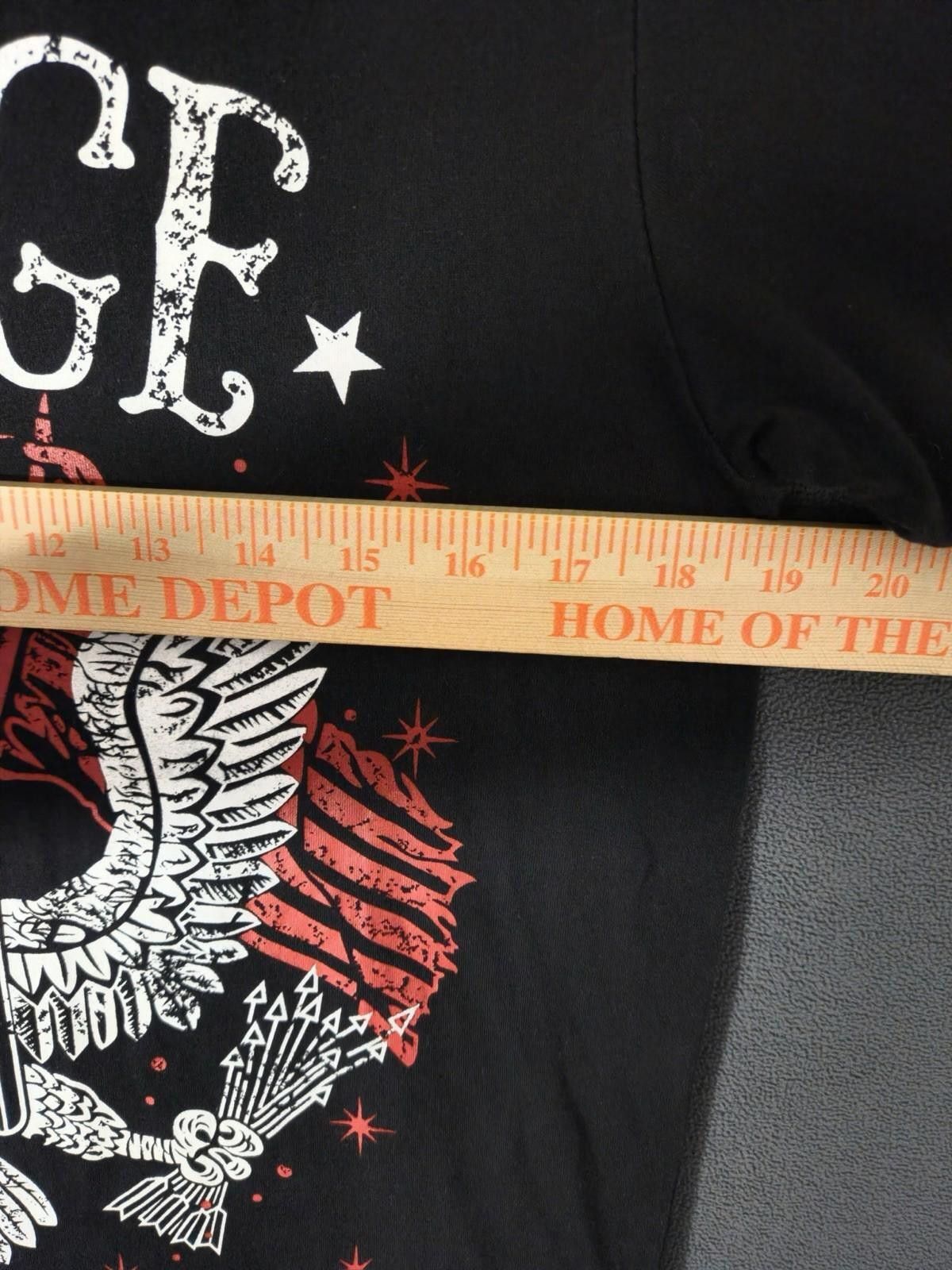 Fruit Of The Loom Vintage Americana Graphic Tee Black Eagle Flag USA M #2 Size US M / EU 48-50 / 2 - 3 Thumbnail