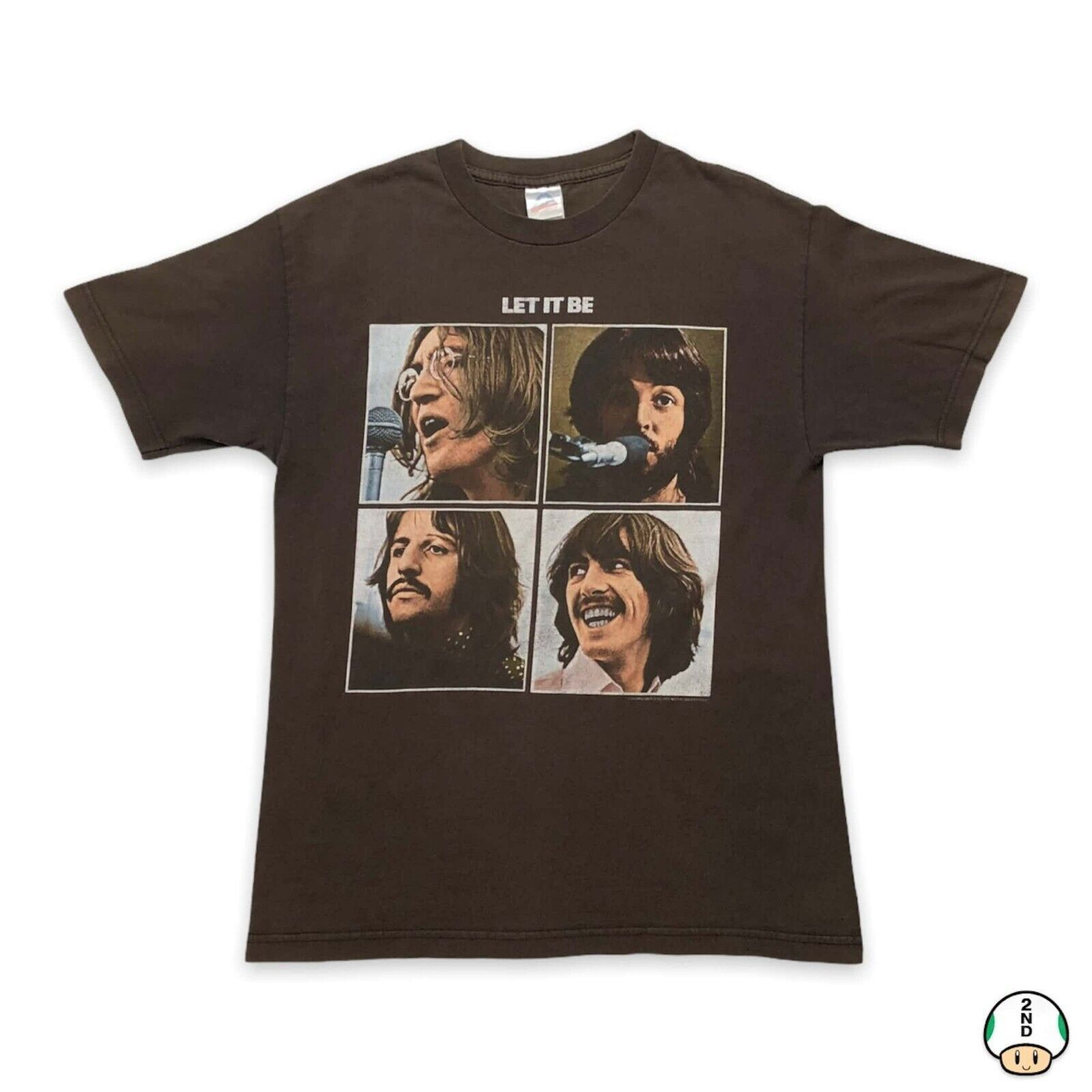 Band Tees Vintage Y2K The Beatles T Shirt Let It Be Graphic Band Tee Size US M / EU 48-50 / 2 - 1 Thumbnail