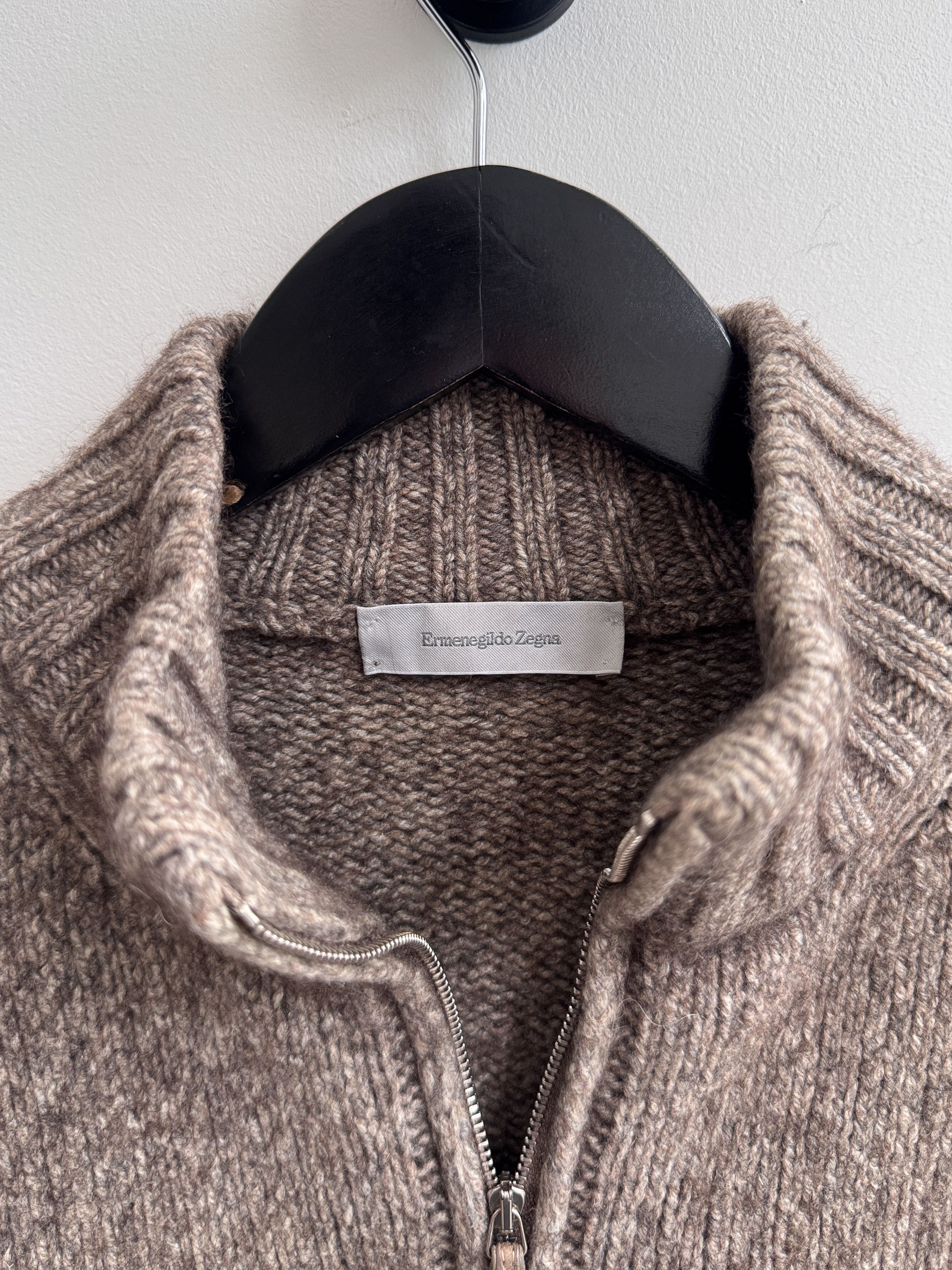 Ermenegildo Zegna Ermenegildo Zegna Full Zip Wool Sweater Size M / US 6-8 / IT 42-44 - 6 Thumbnail