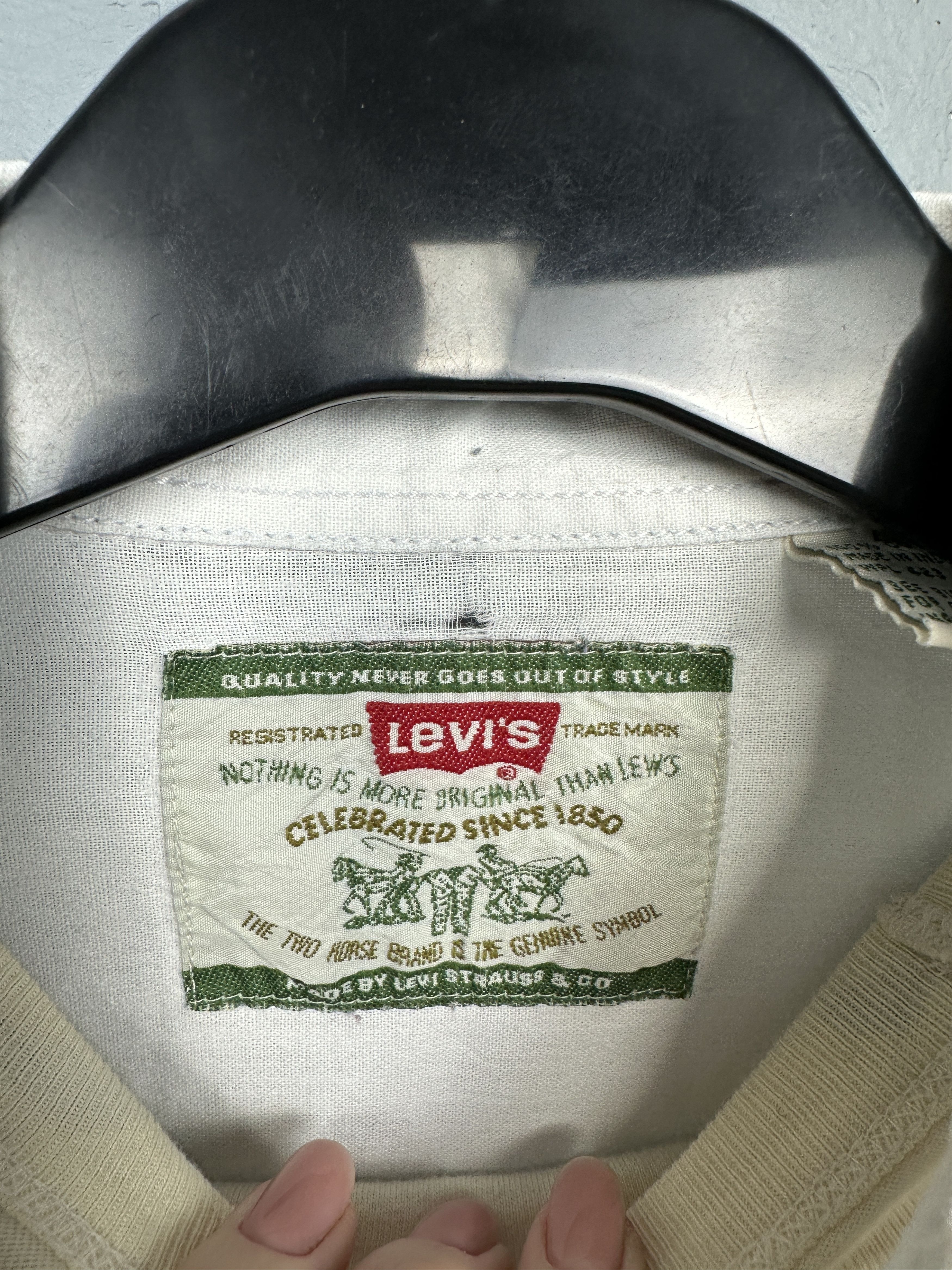 Levi's Levi's 90s Vintage Mens Jeans Denim Shirt Size US L / EU 52-54 / 3 - 3 Thumbnail