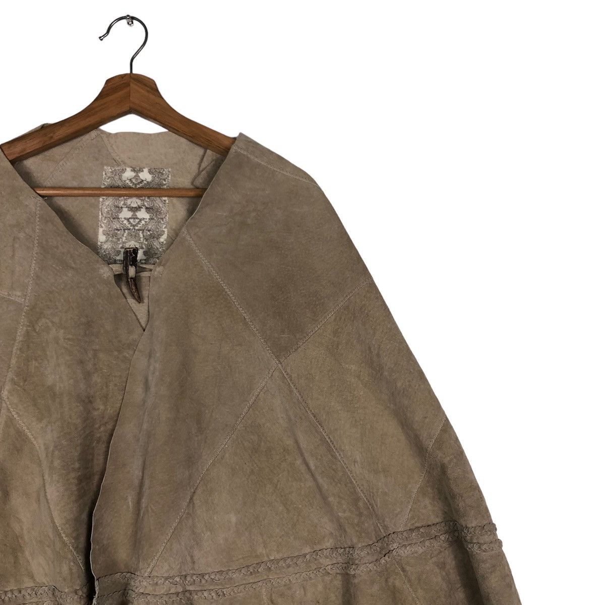 If Six Was Nine 🔥Vintage Cloaks Leather Cowboy Design By Goa Issey Miyake Size US M / EU 48-50 / 2 - 6 Thumbnail