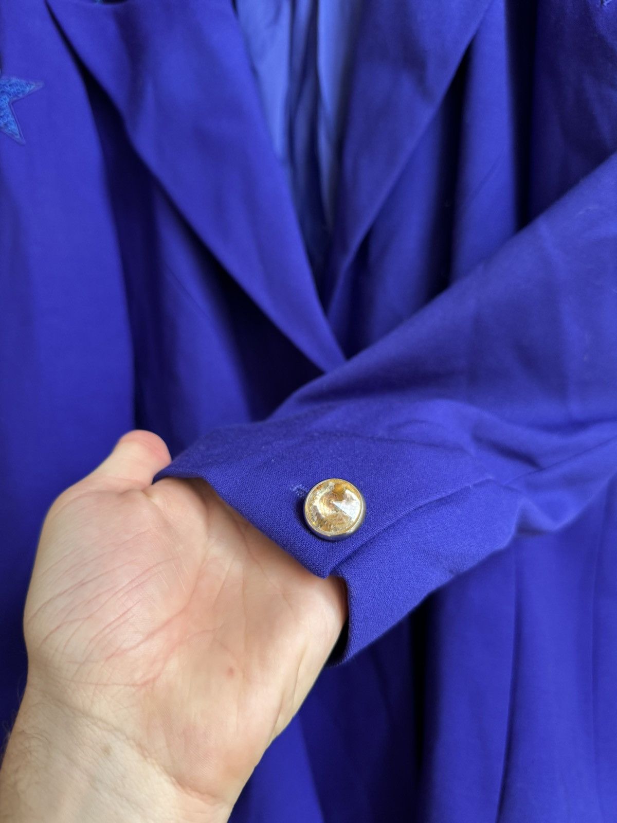 Escada 80s Escada Couture Blue Star Coat Blazer Jacket 38 Size XS / US 0-2 / IT 36-38 - 5 Thumbnail