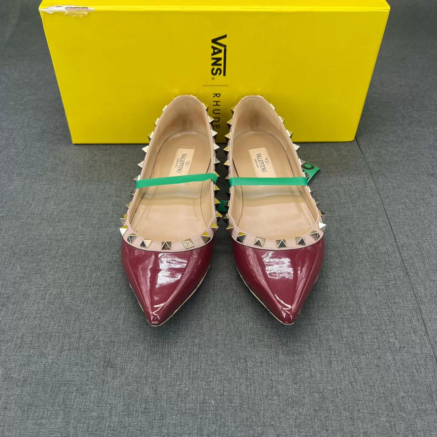 Valentino Valentino Rockstud Dark Red 35 Mint Boxed Size US 4.5 / IT 34.5 - 5 Thumbnail