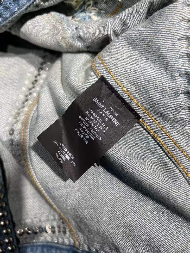 Saint Laurent Paris Saint Laurent Paris Diamond denim jacket-2505 Size US L / EU 52-54 / 3 - 5 Thumbnail