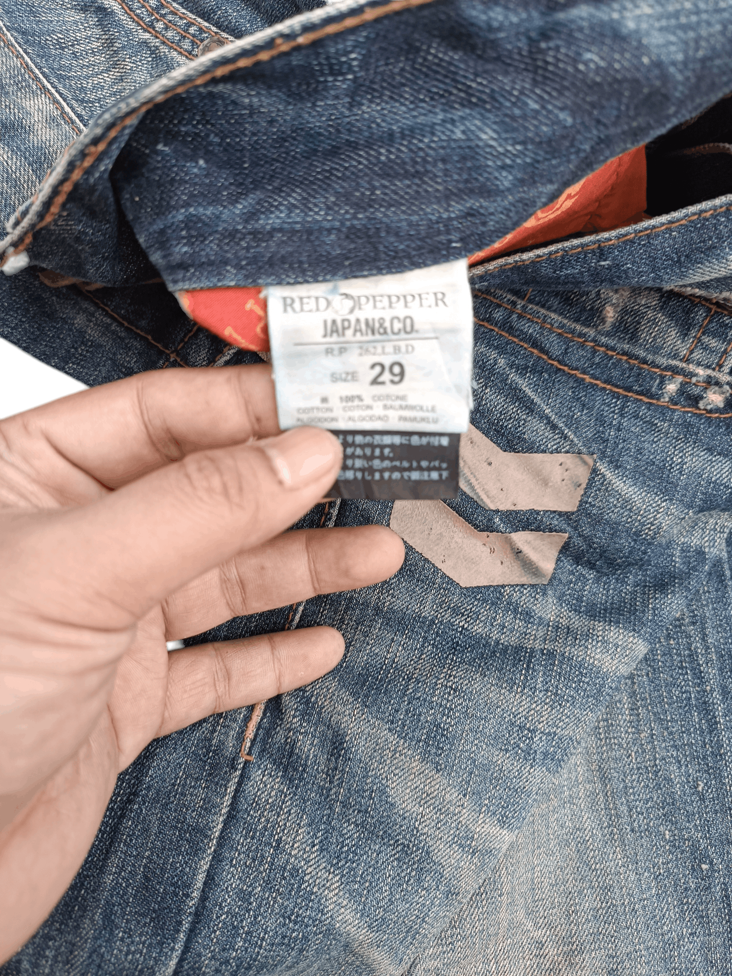 Chip & Pepper × Japanese Brand 🔥FYEE🔥Vintage Red Pepper Distressed Whiskers Denim Size US 32 / EU 48 - 9 Thumbnail