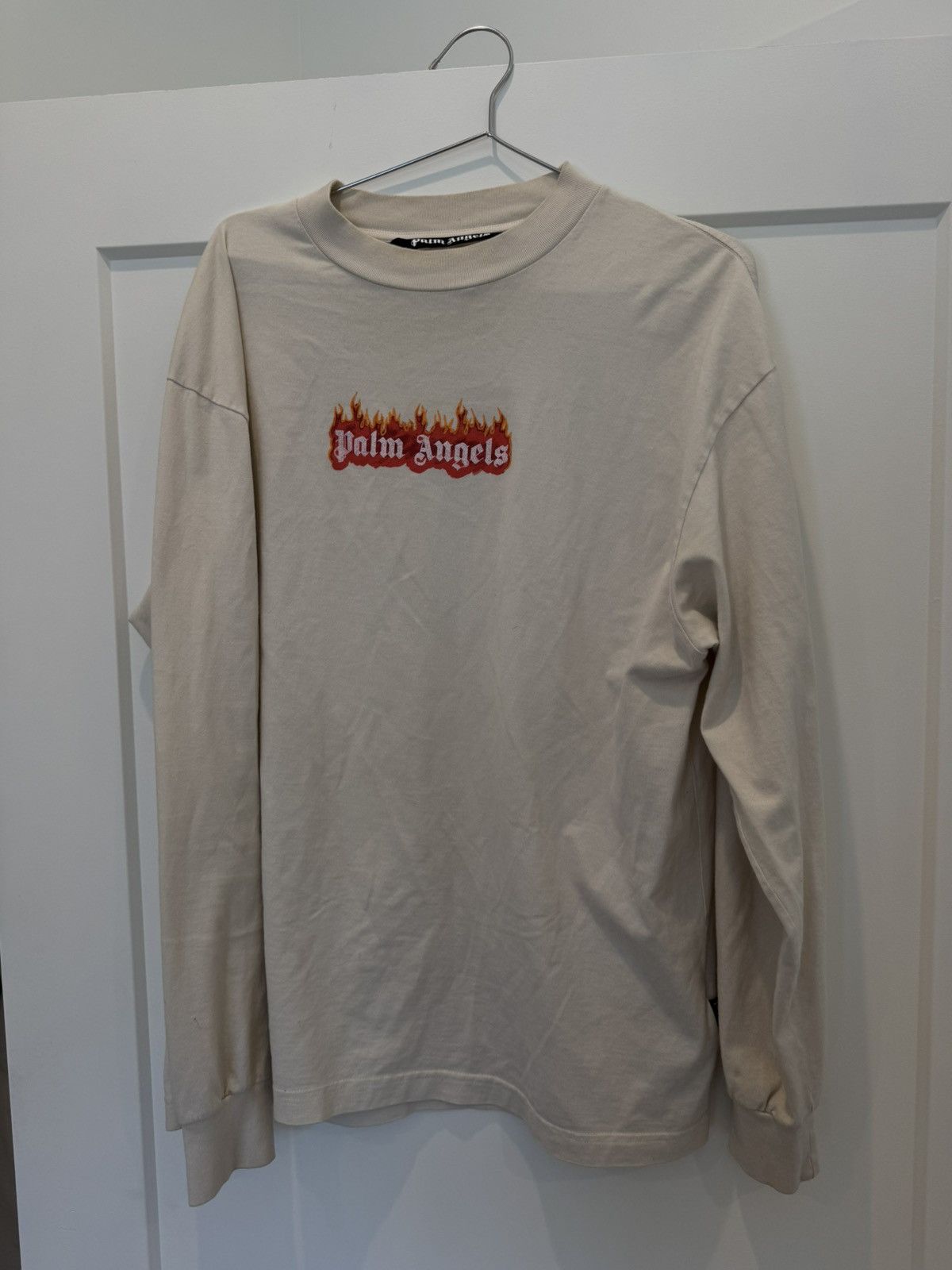 Palm Angels Palm angels burning logo long sleeve Size US XL / EU 56 / 4 - 1 Thumbnail