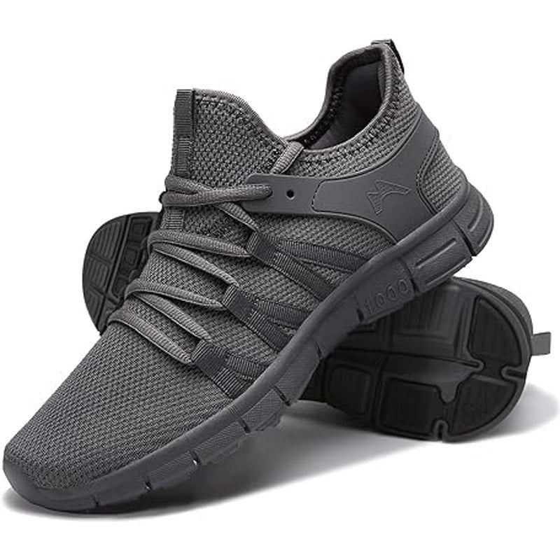 Other Inzcou Men's Size 9 Gray Lace Up Lightweight Running Shoes Size US 9 / EU 42 - 1 Thumbnail