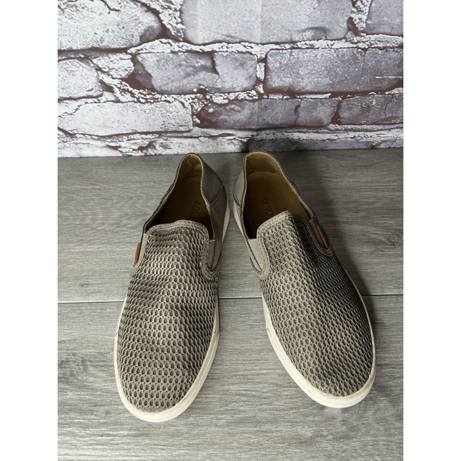 Olukai OluKai Pehuea Slip On Loafers Clay Brown Mesh Beach Shoes Wo Size US 6 / IT 36 - 1 Thumbnail