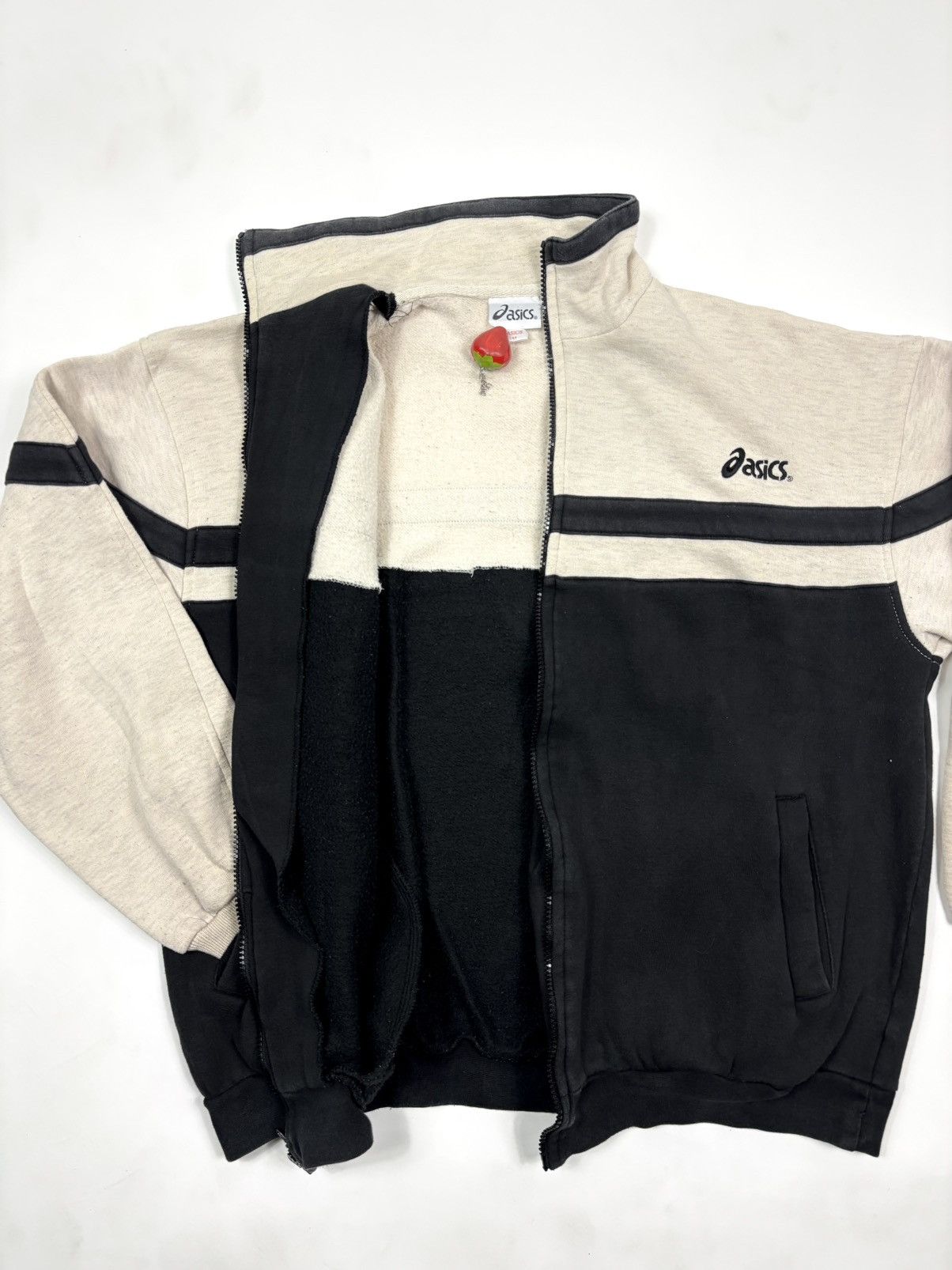 Asics Vintage 1990s Asics Piping Stripe Half-Zip Pullover Size US L / EU 52-54 / 3 - 5 Thumbnail