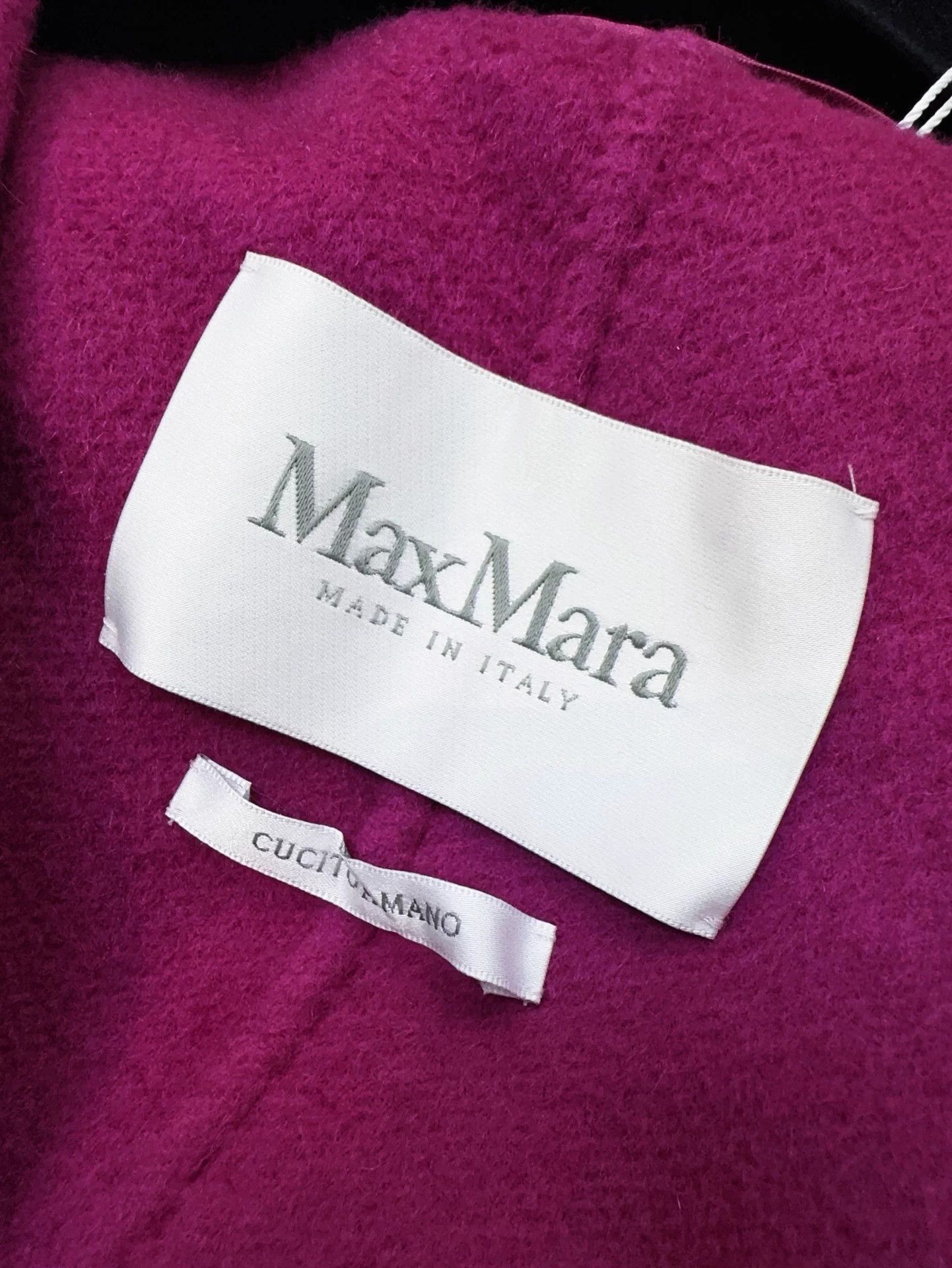 Max Mara MaxMara Purple Mid-Length Cashmere Robe Coat 38 Size S / US 4 / IT 40 - 5 Thumbnail