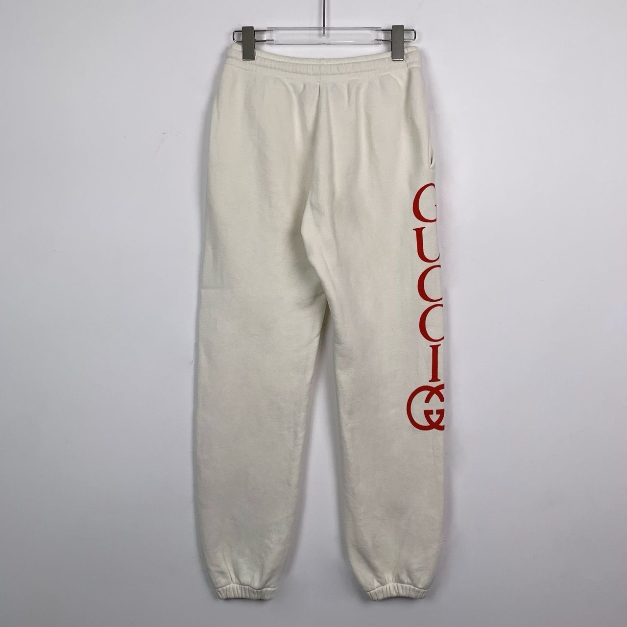 Gucci [Gucci] Logo-Print Beige Jogger Pants XS Size US 30 / EU 46 - 6 Thumbnail