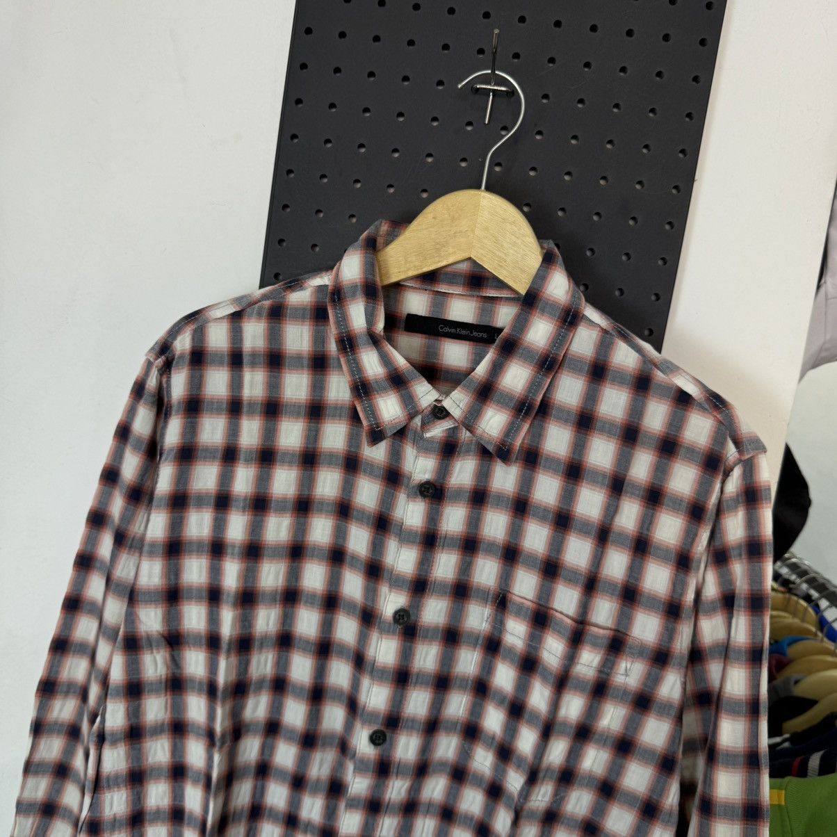 Calvin Klein Calvin Klein black tag plaid button up shirt Size US L / EU 52-54 / 3 - 2 Thumbnail