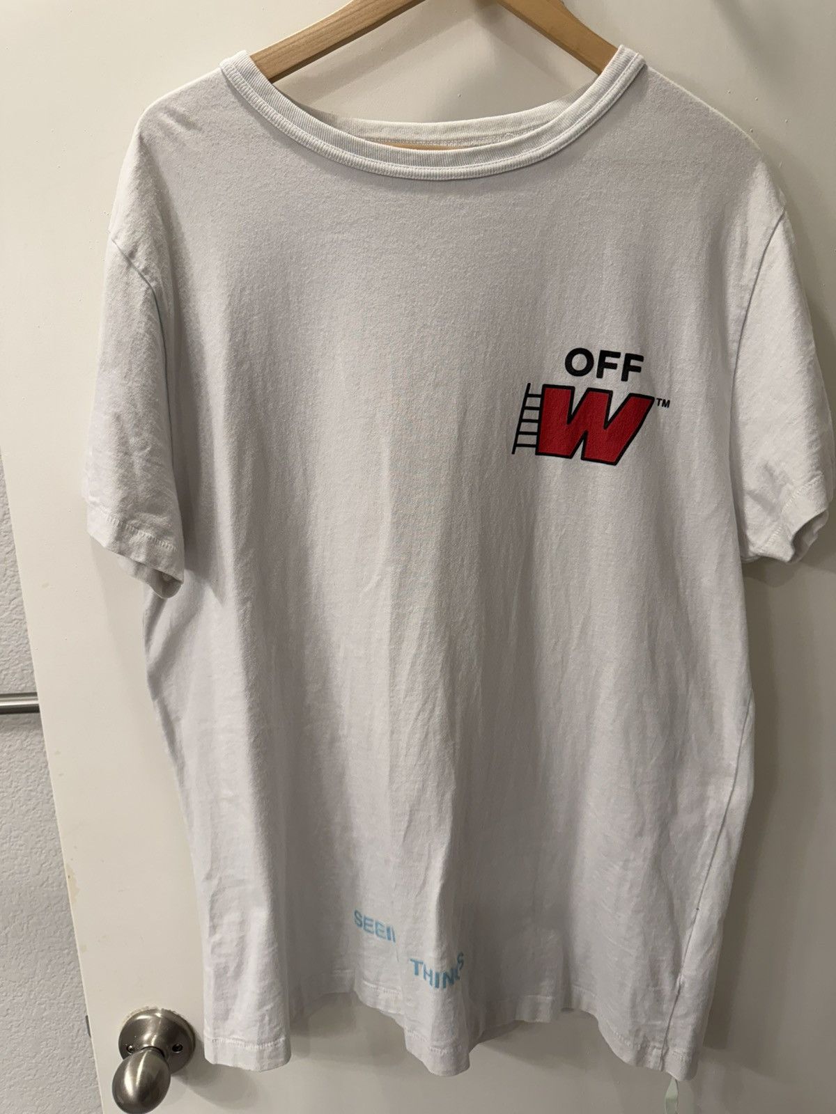 Off-White Off-White "Seeing Things" Ladder T-shirt Size US S / EU 44-46 / 1 - 1 Thumbnail