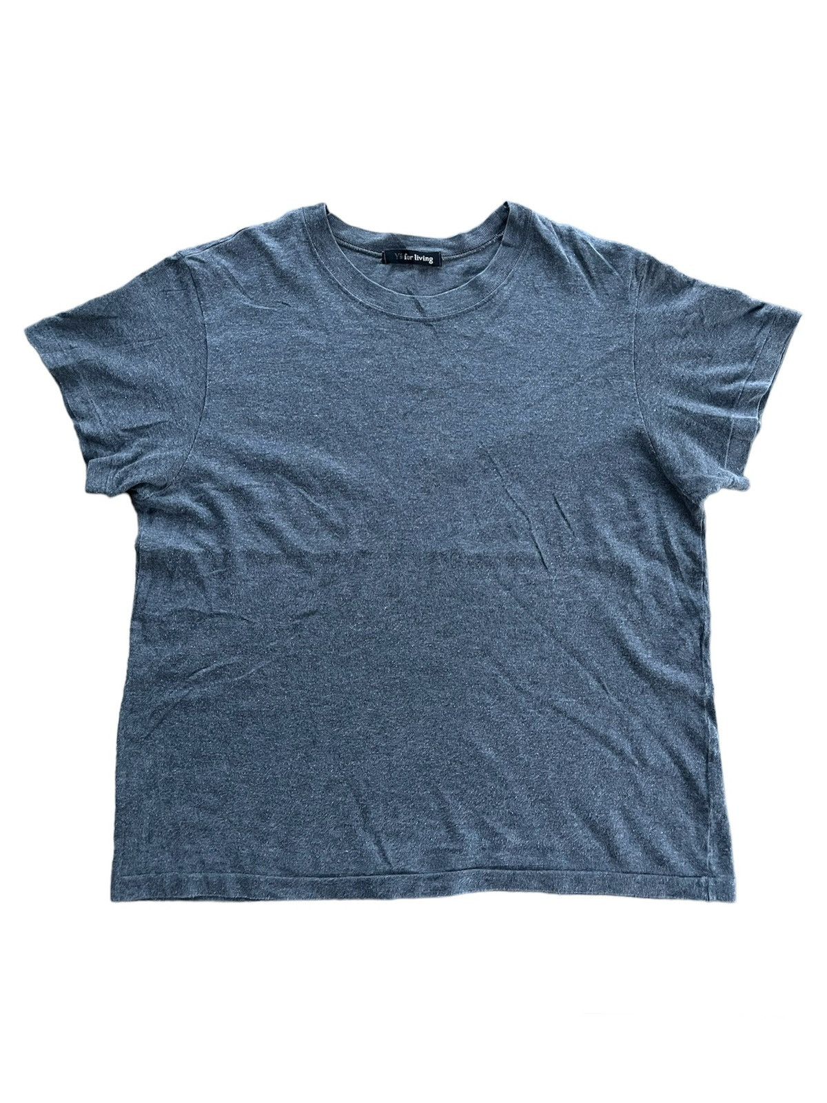 image of Yohji Yamamoto Y’S For Living Blank T-Shirt in Dark Gray, Men's (Size Small)