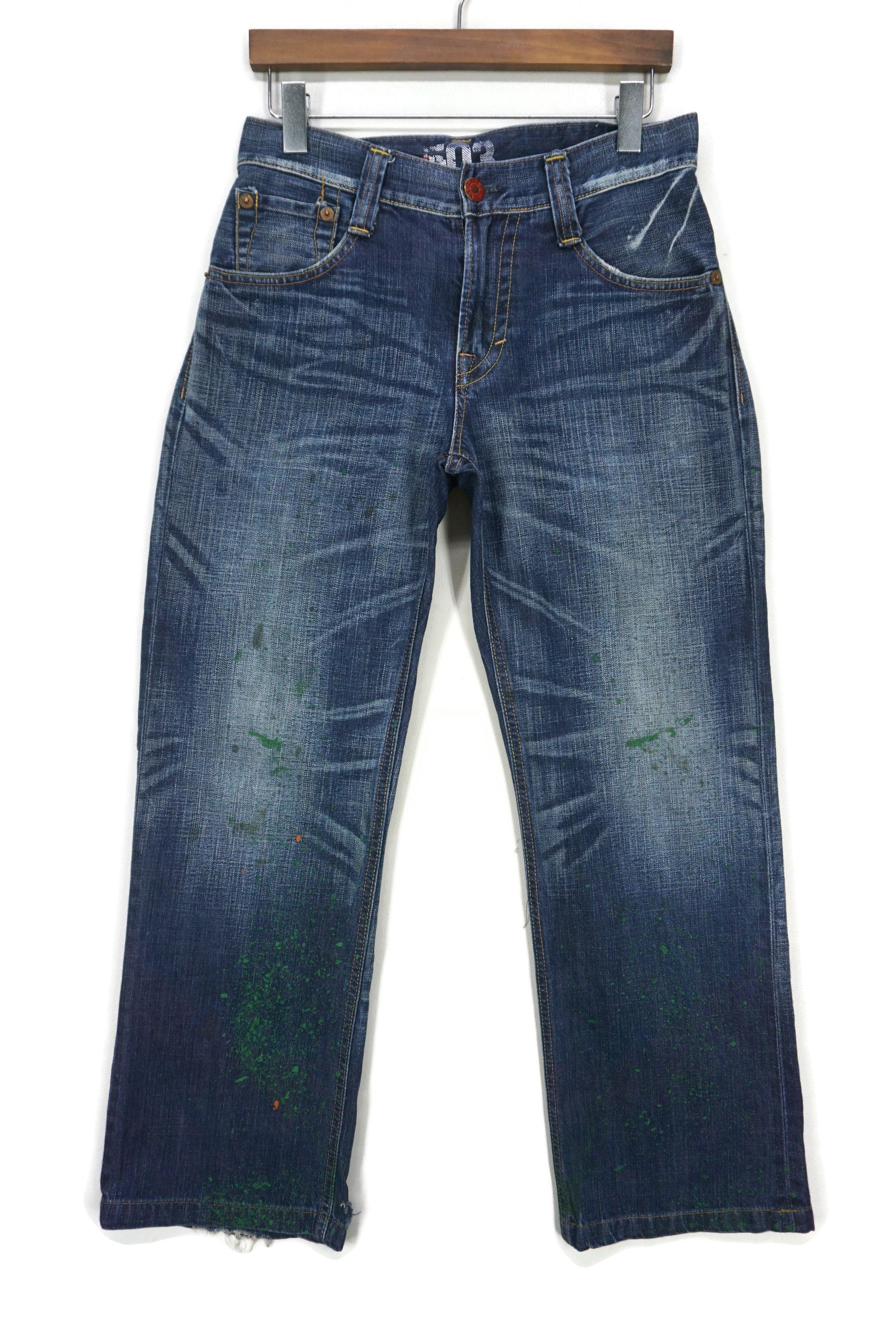 Japanese Brand Edwin Jeans Size 28 fit W30xL28 503 Blue Trip Ankle Denim Size US 28 / EU 44 - 2 Thumbnail