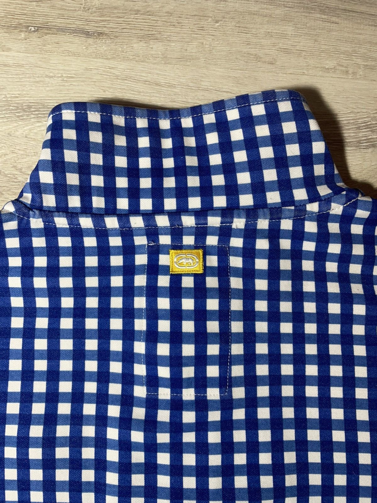 Ecko Unltd. Ecko Unltd Retro Y2K Checkered Track Jacket XL Blue/White Size US XL / EU 56 / 4 - 2 Thumbnail