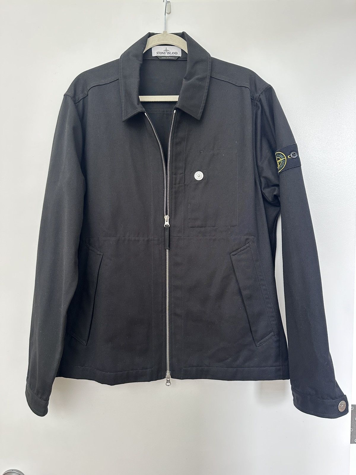 STONE ISLAND - WORKWEAR R- GABARDINE ZIP JACKET - L