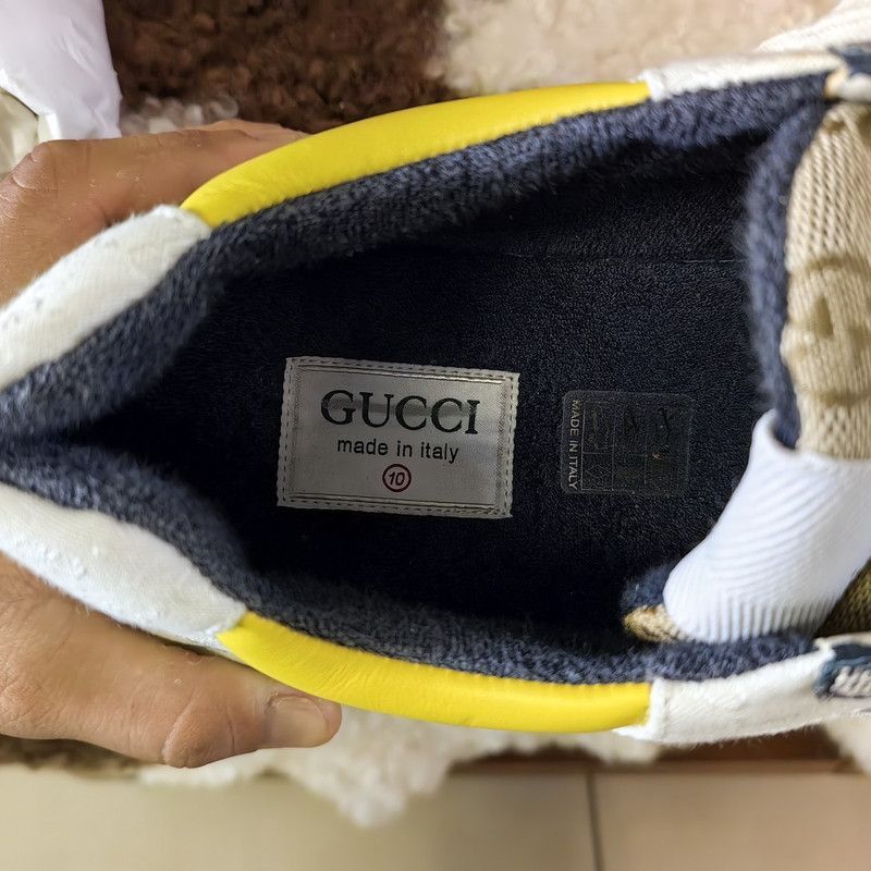 Gucci Gucci Rhyton Monogram Low-Top Sneakers for Men - Size US 10.5 / EU 43-44 - 5 Thumbnail