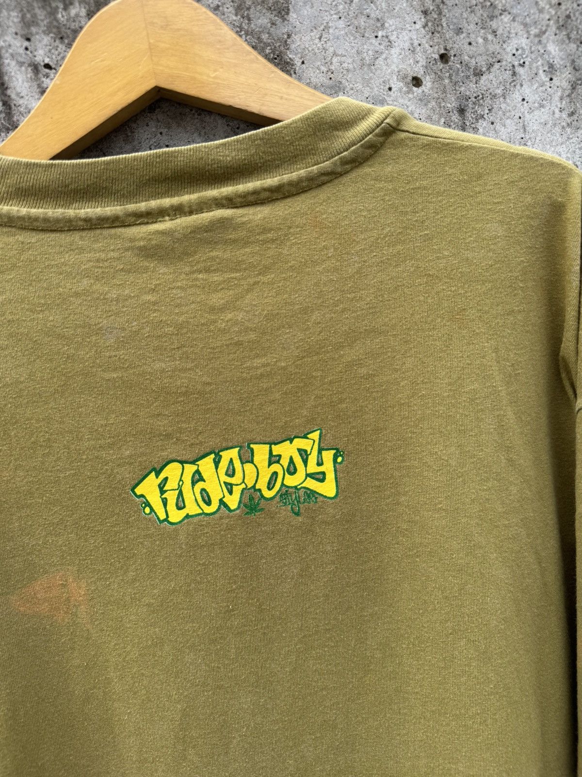 Bob Marley Vintage 90's Irie Toons Big up folks Longsleeve Size US L / EU 52-54 / 3 - 4 Thumbnail