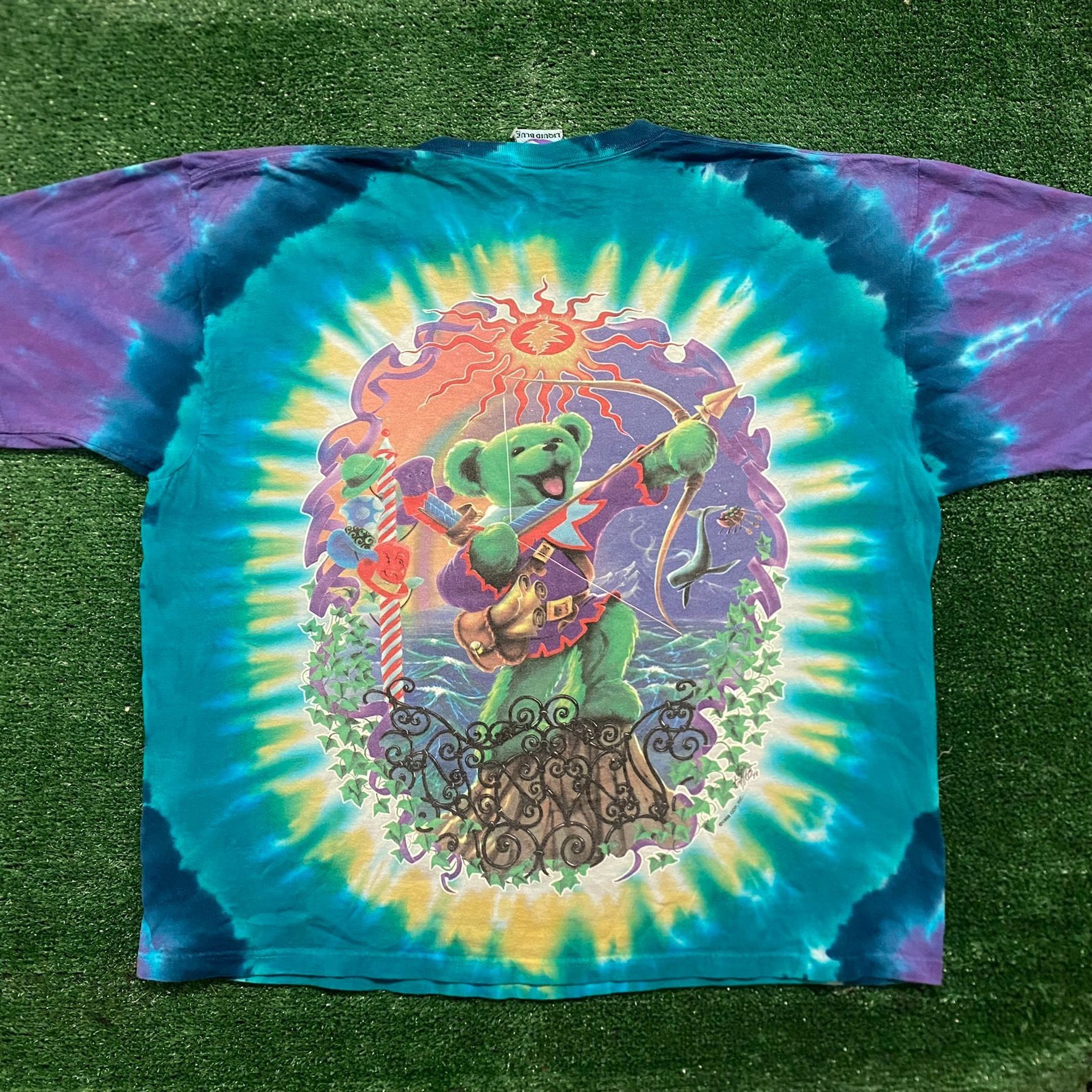 Grateful Dead × Liquid Blue Vintage 90s Grateful Dead Shirt Saint Bear Drug Band Tee Size US XL / EU 56 / 4 - 6 Thumbnail