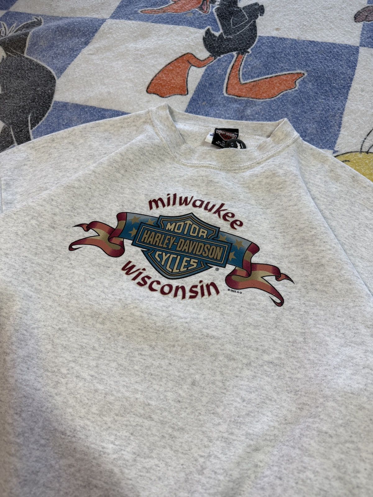 Harley Davidson Vintage Harley crewneck sweatshirt Size US XL / EU 56 / 4 - 2 Thumbnail