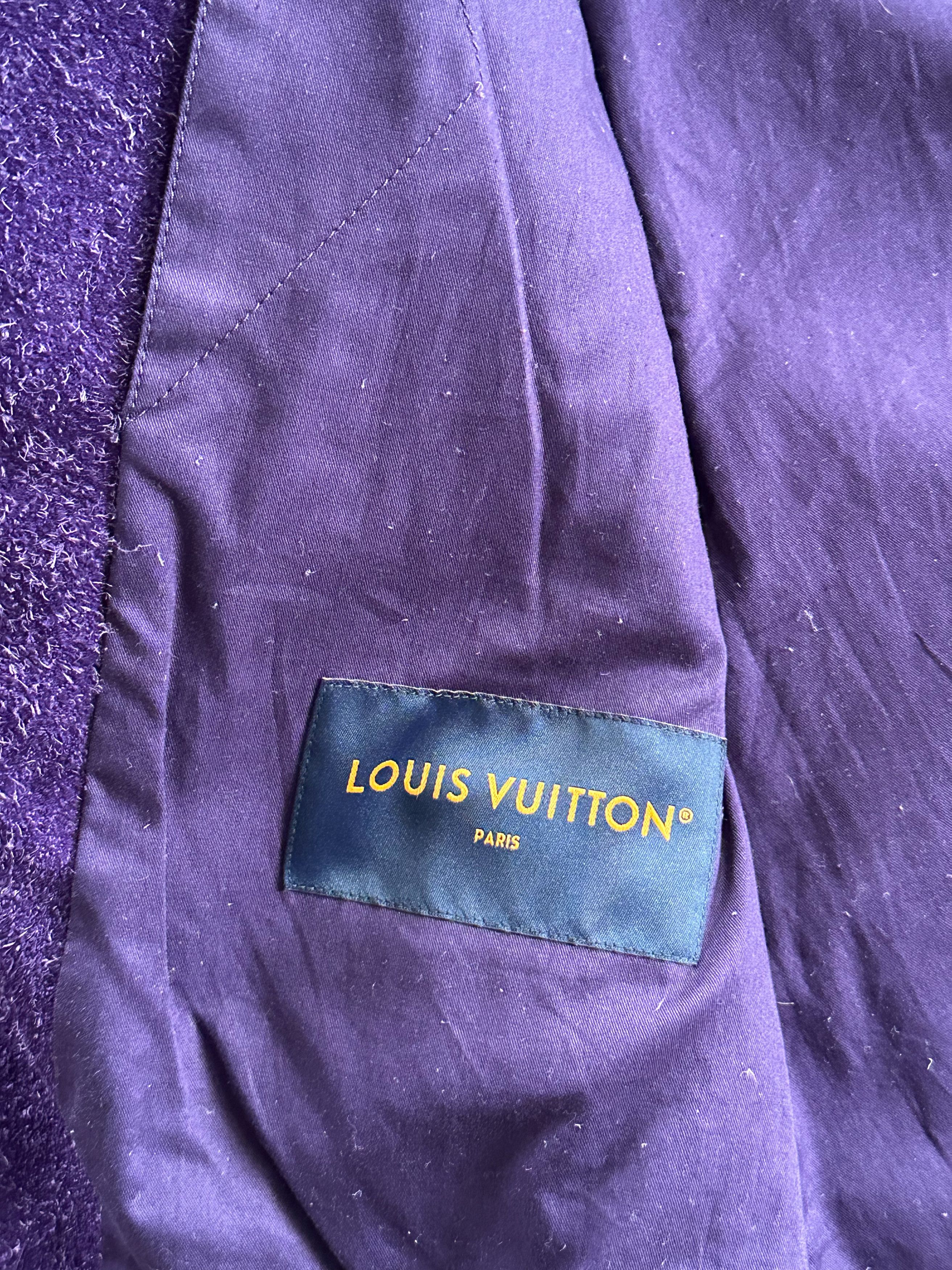 Louis Vuitton Louis Vuitton Purple Embossed Monogram Suede Workwear Jacket Size US XXL / EU 58 / 5 - 5 Thumbnail