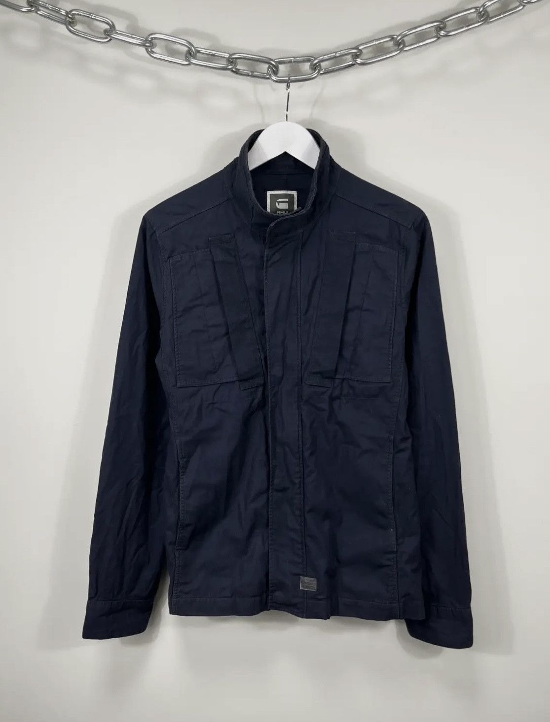 G-Star × Vintage Vintage G-Star Raw Y2K Navy Avant Garde Japanese Hype Jacket Size US M / EU 48-50 / 2 - 1 Thumbnail