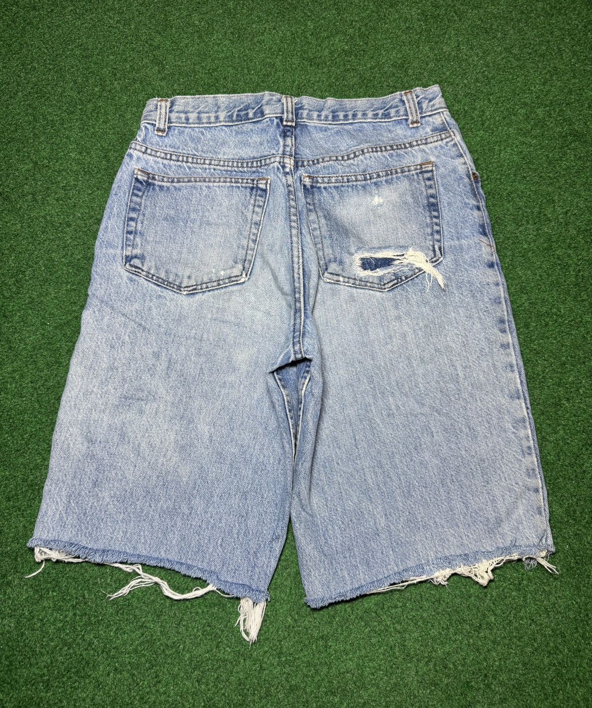 Vintage Y2K Distressed Grunge Cutoff Jorts Distressed Denim Shorts Size US 32 / EU 48 - 1 Thumbnail