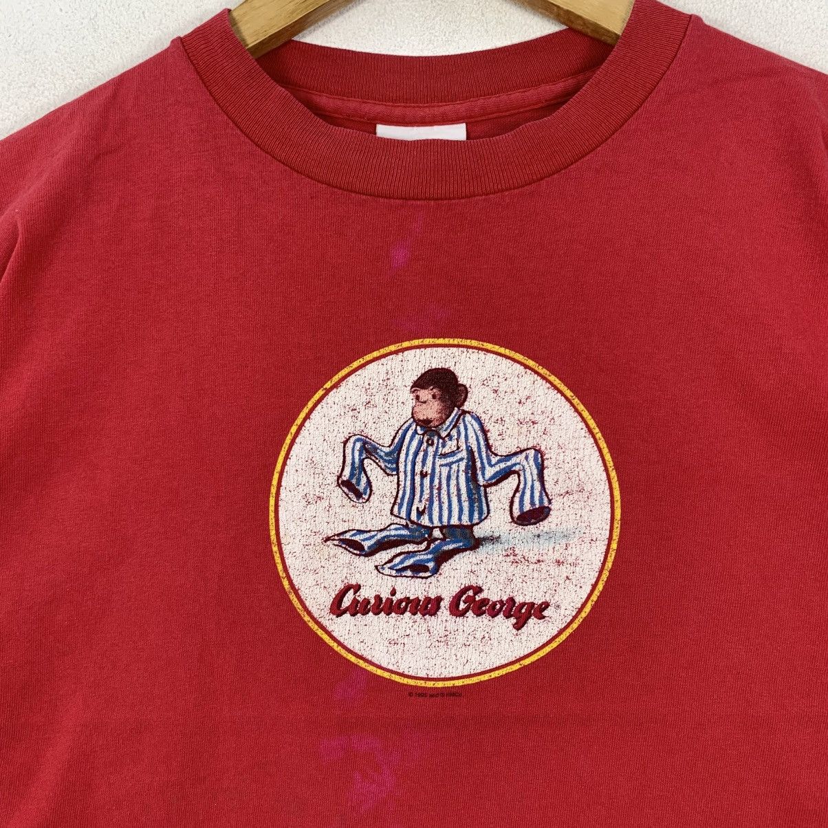 Vintage Vintage 90s CURIOUS GEORGE Short Sleeve Tshirt Size US M / EU 48-50 / 2 - 4 Thumbnail
