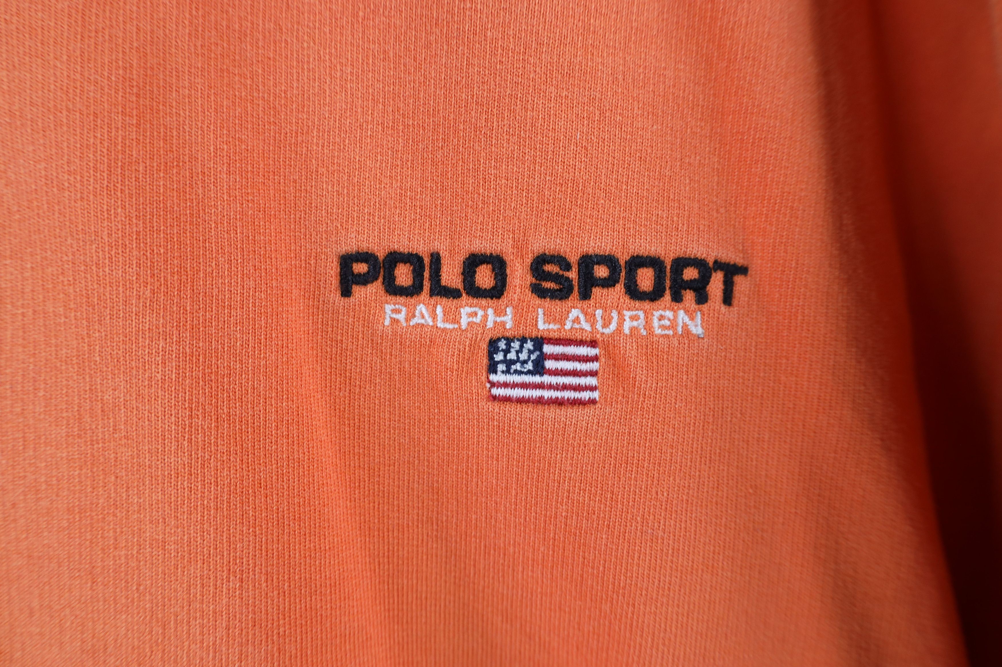 Polo Ralph Lauren Vintage 90s Polo Sport Ralph Lauren Flag Half Zip Sweatshirt Size US L / EU 52-54 / 3 - 4 Thumbnail