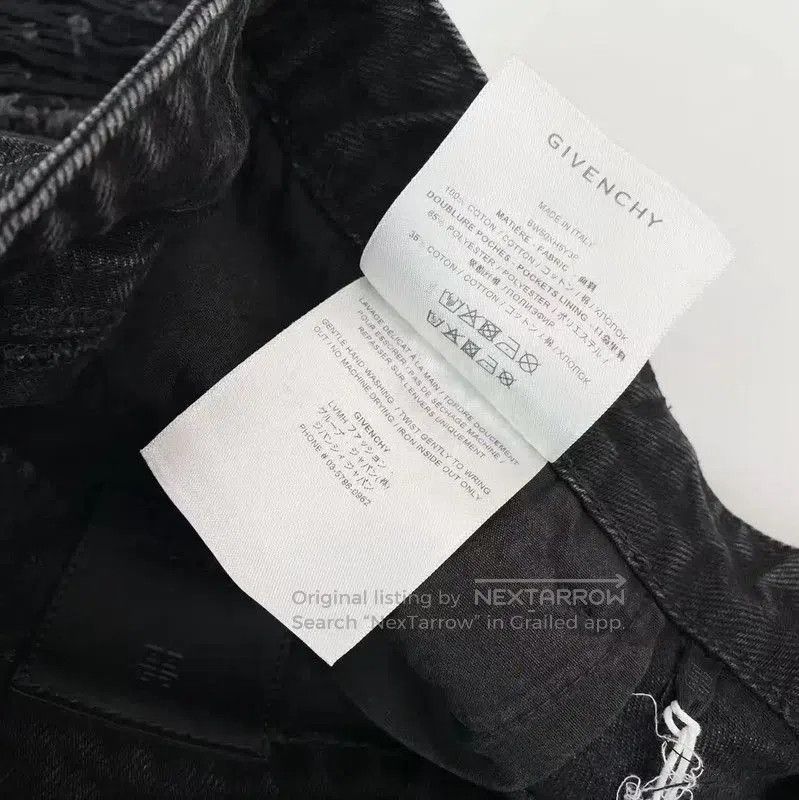 Givenchy Givenchy Black Cotton Distressed Women's Shorts . Size 28" / US 6 / IT 42 - 6 Thumbnail