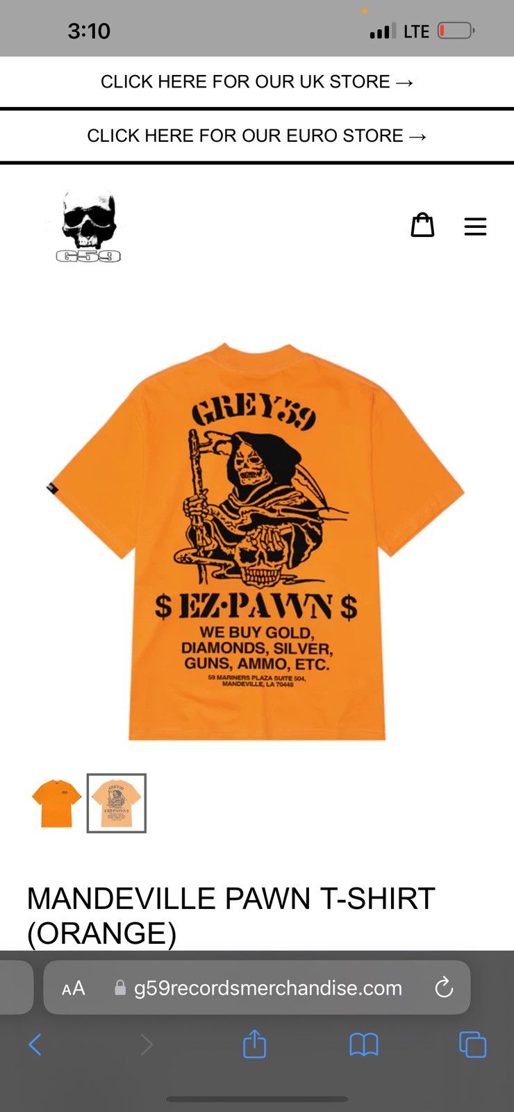 G59 Records g59 ez pawn tshirt Size US L / EU 52-54 / 3 - 3 Thumbnail