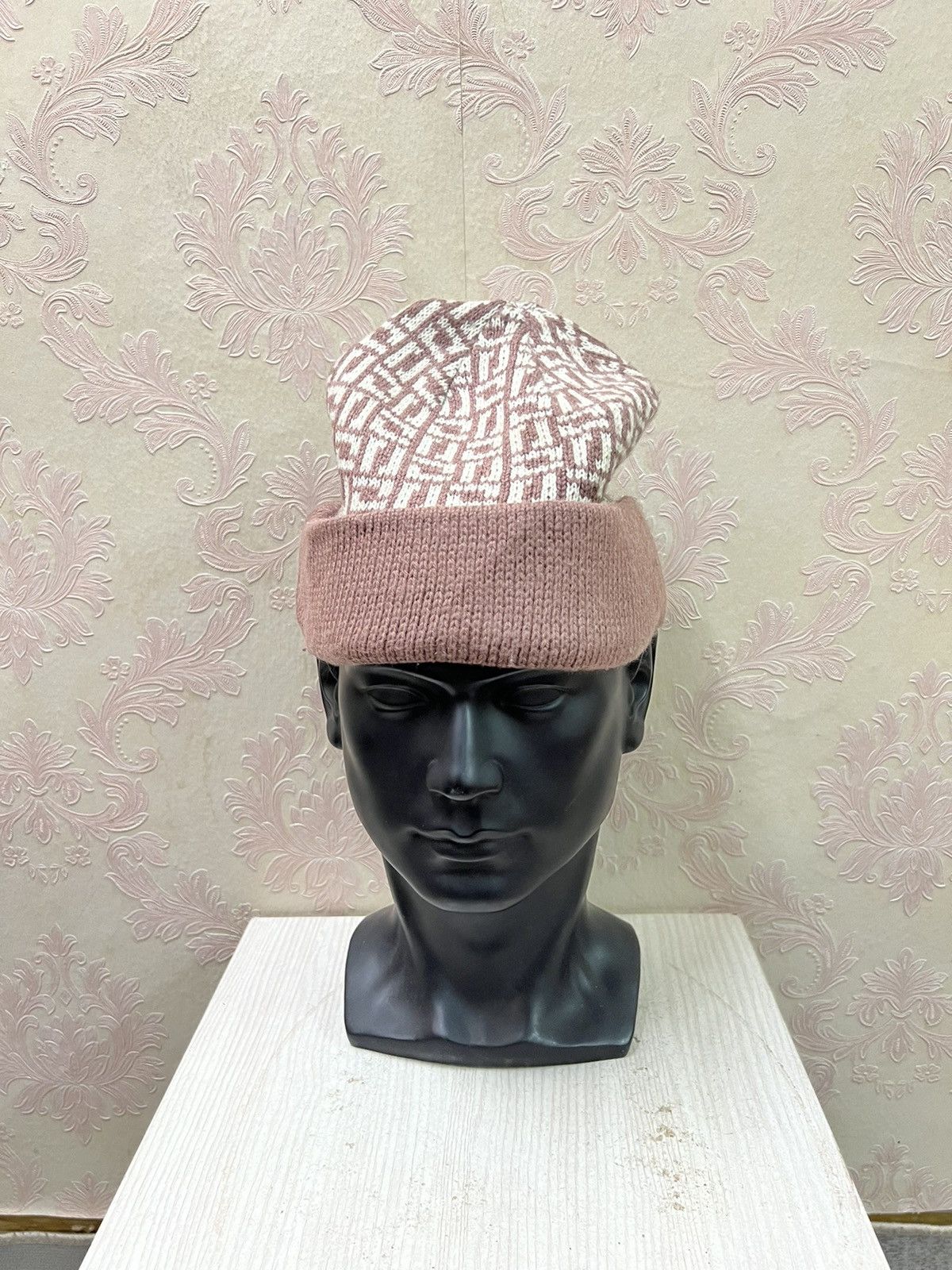 Designer × Lancel Vintage Lancel Overprint Beanie Hats Size ONE SIZE - 2 Thumbnail