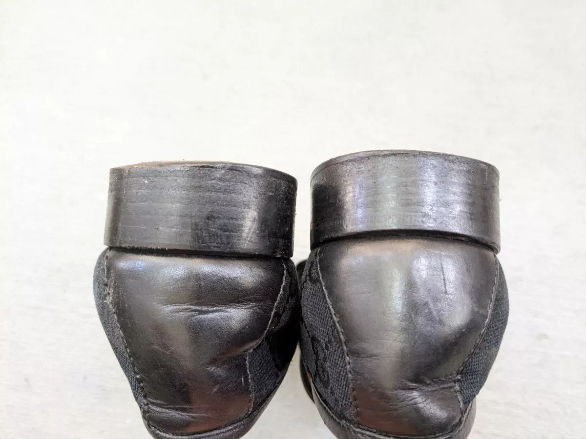 Gucci Gucci Horsebit Loafers Black 8.5 Canvas Monogram Leather Fur Size US 8.5 / IT 38.5 - 12 Thumbnail