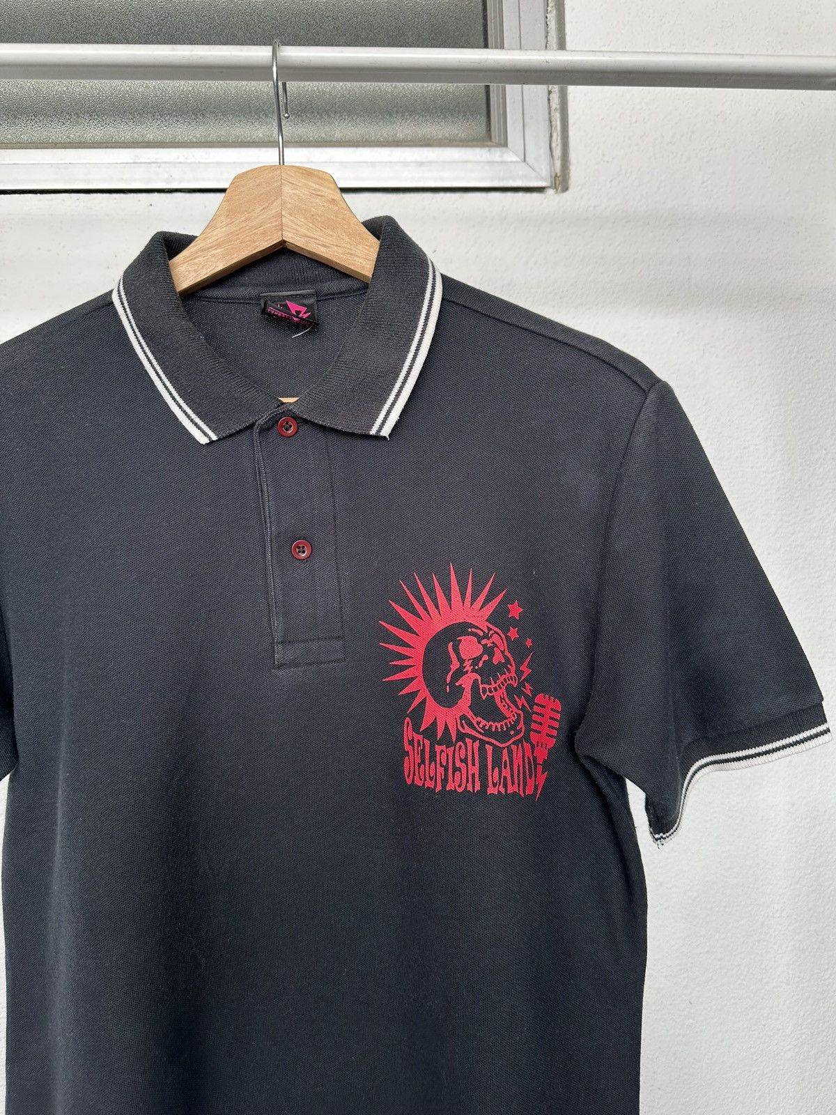Mari's Rock 00's Selfish Land Harajuku punk polo tee Size US M / EU 48-50 / 2 - 12 Thumbnail