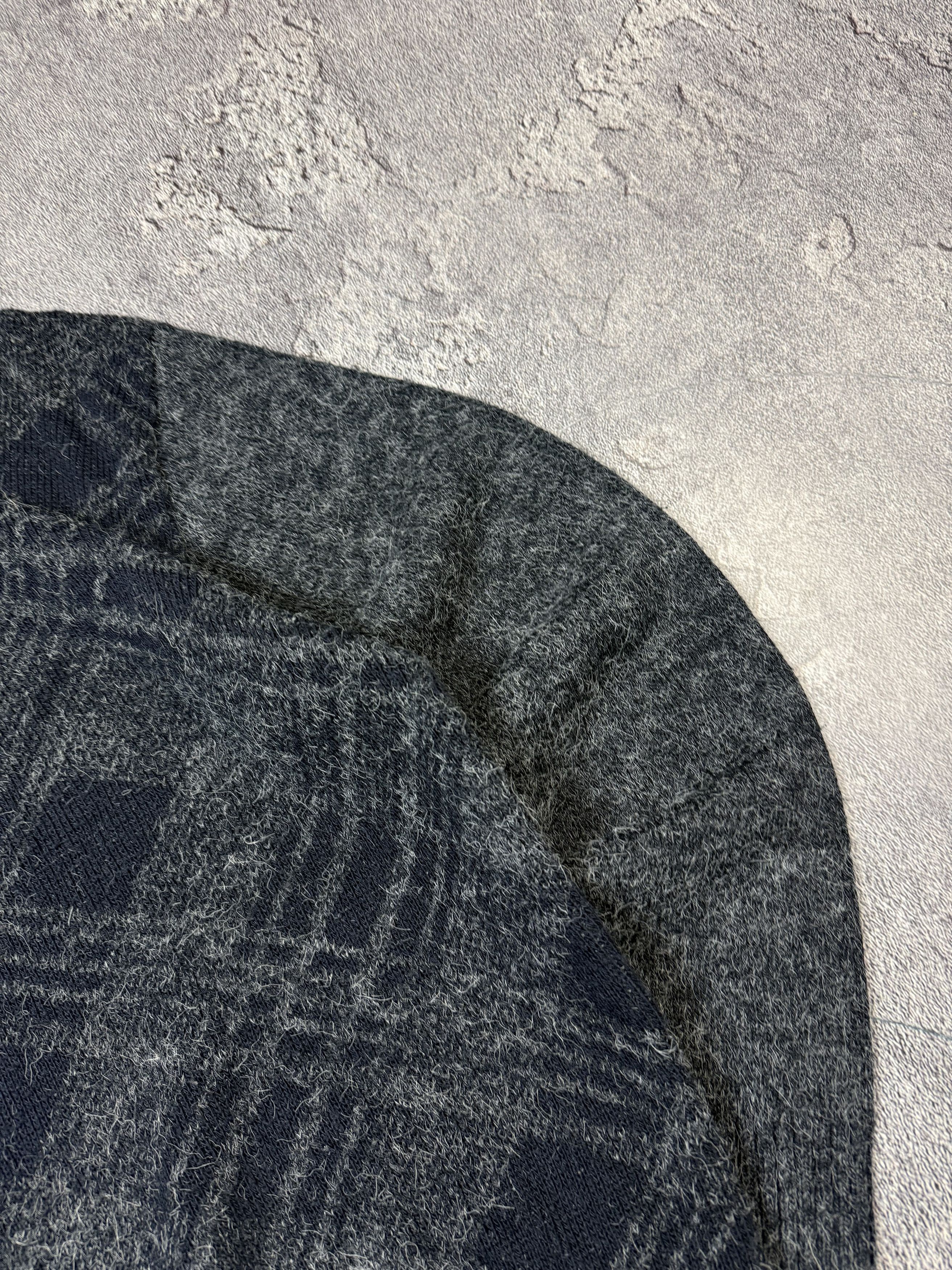 If Six Was Nine Y2K Mohair Avant Garde Grey Sweater 2000s Style Size US L / EU 52-54 / 3 - 3 Thumbnail