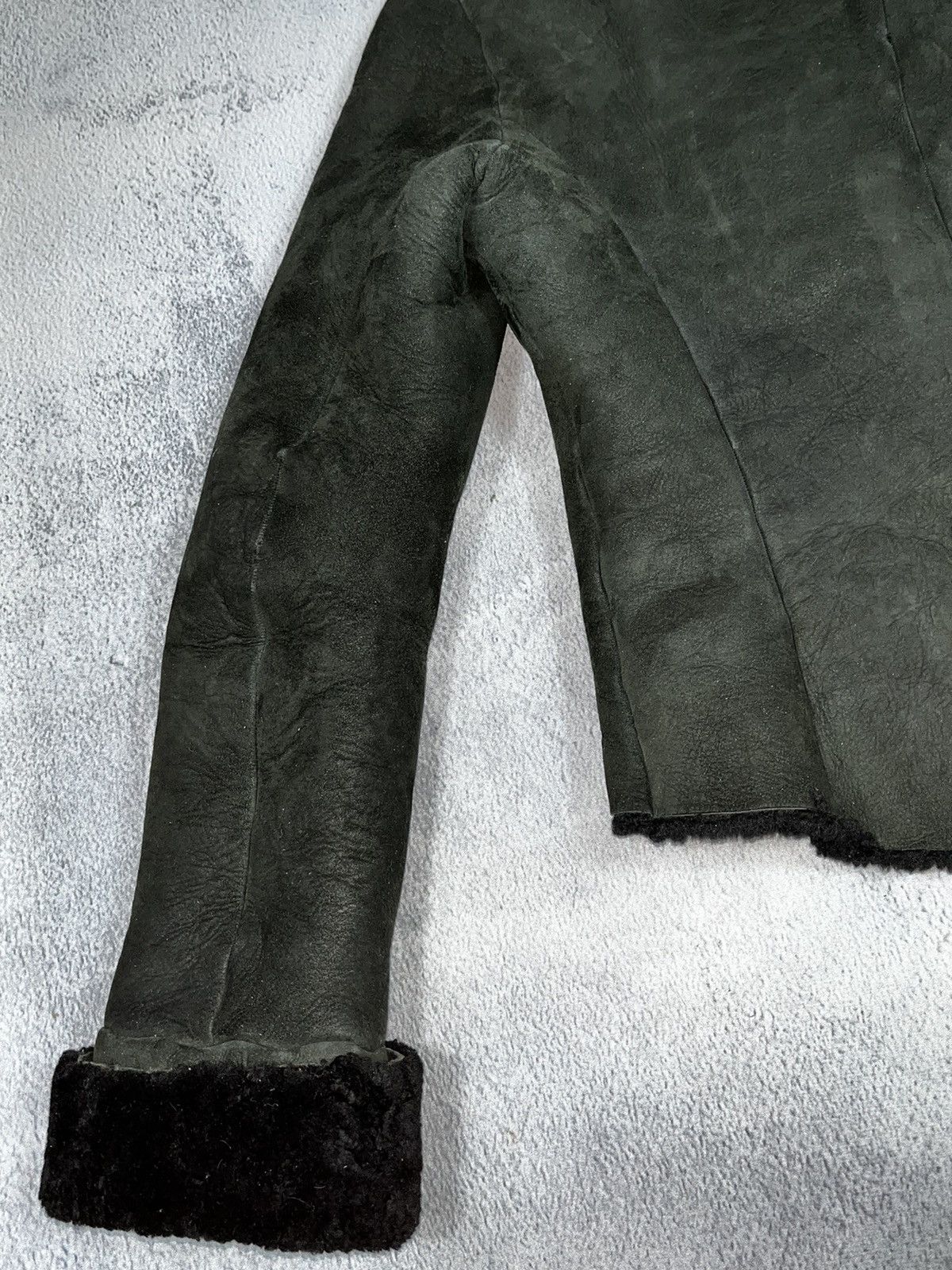 Other Vintage 90s sheepskin cropped hooded b3 coat jacket 00s Size S / US 4 / IT 40 - 11 Thumbnail
