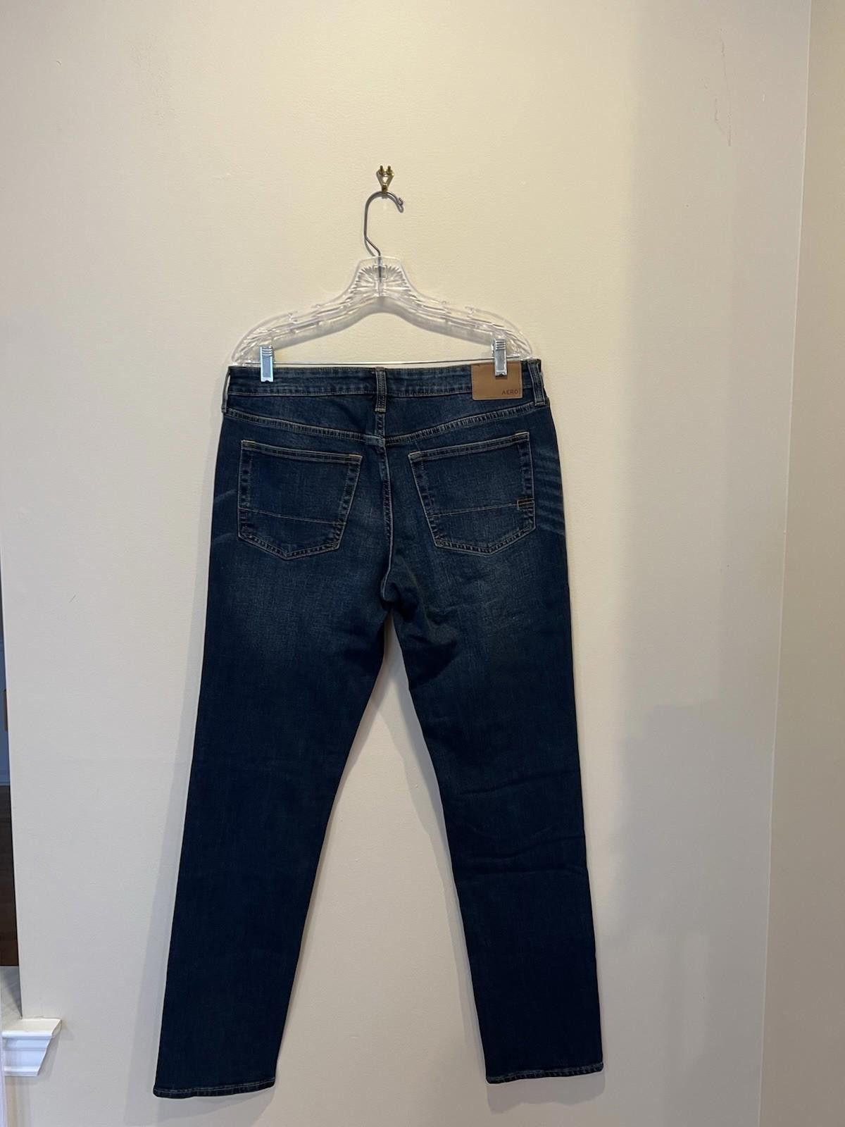 Aeropostale Aeropostale AERO Slim Jeans Mens 32x34 Dark Wash Air Denim Size US 32 / EU 48 - 2 Thumbnail