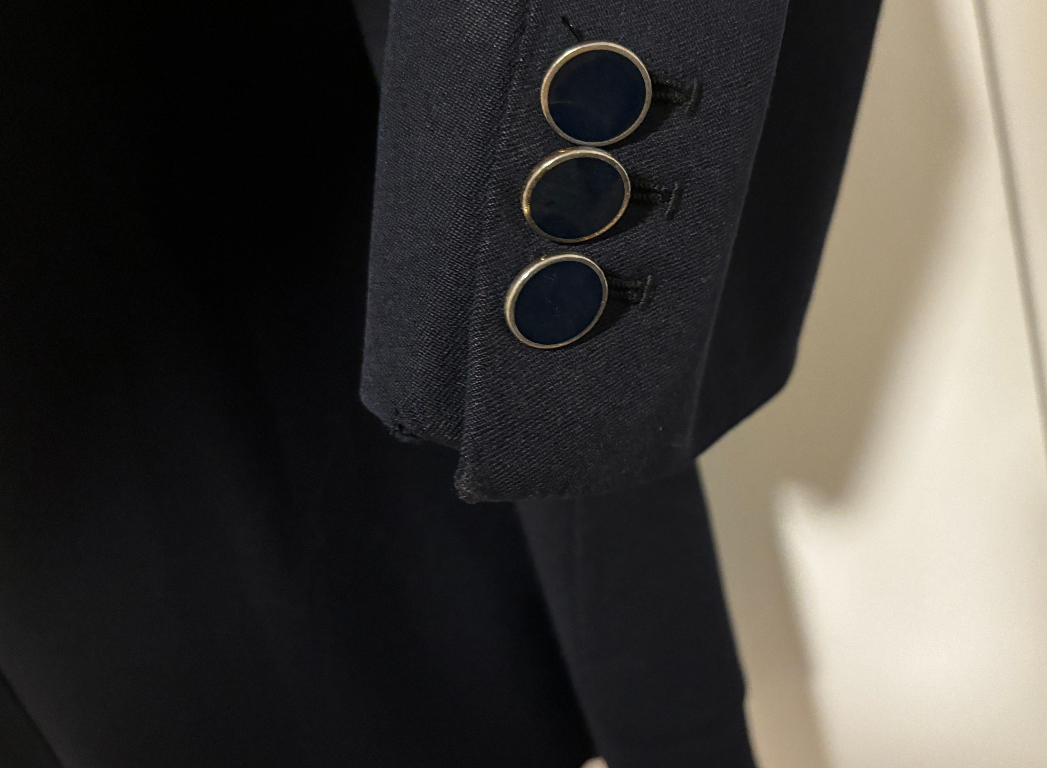 Belvest Belvest Black Blazer Sport Coat with Gold Buttons 38-40 Size 40R - 7 Thumbnail