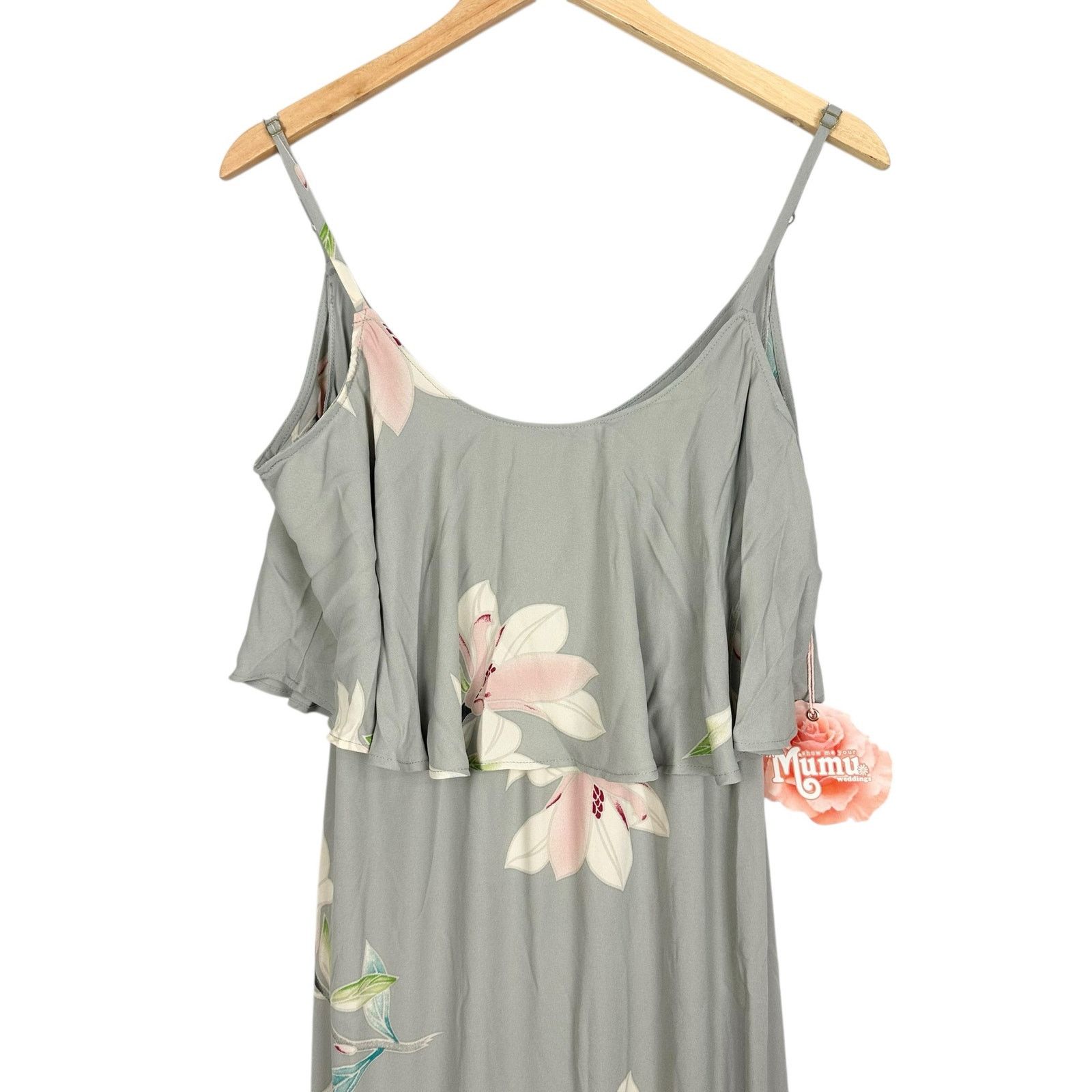 Show Me Your MuMu NWT Show Me Your Mumu Ruffle Maxi Gown Lily Showers Medium Size M / US 6-8 / IT 42-44 - 8 Thumbnail