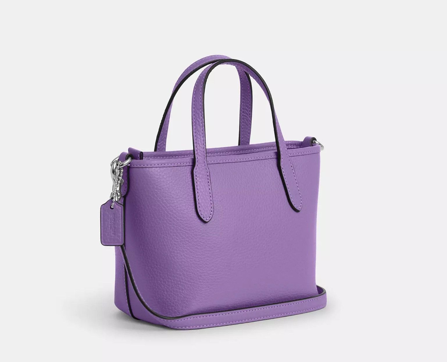 Coach NWT Coach City Mini Tote Bag CW031 Silver/Iris Size ONE SIZE - 9 Thumbnail