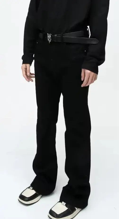 Jean Matsumaru x Rieko Simple Black Slim Fit Size US 33 - 7 Thumbnail