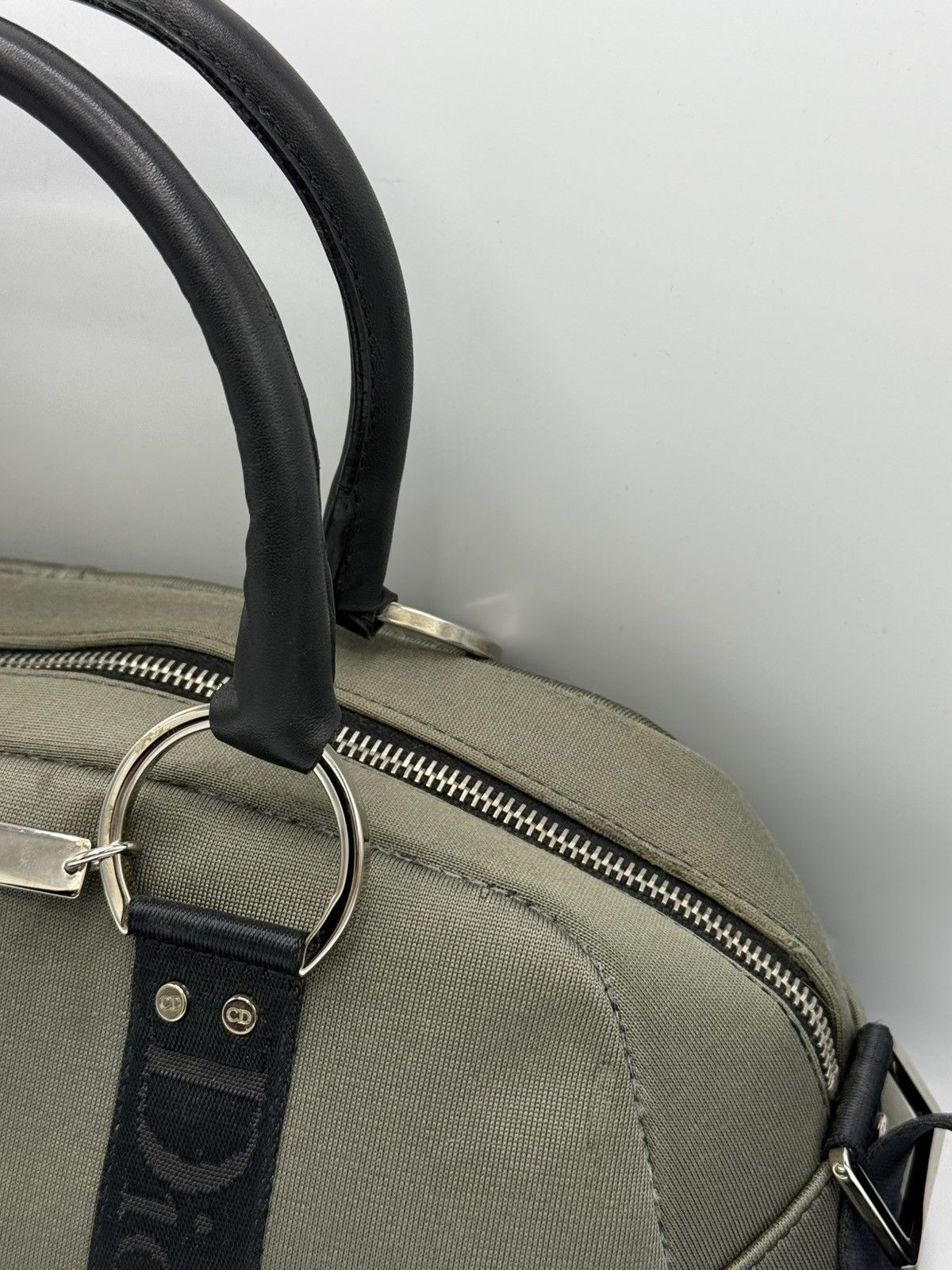 Dior CHRISTIAN DIOR Crystal Hardcore Bowler Bag Grey Black Size ONE SIZE - 5 Thumbnail