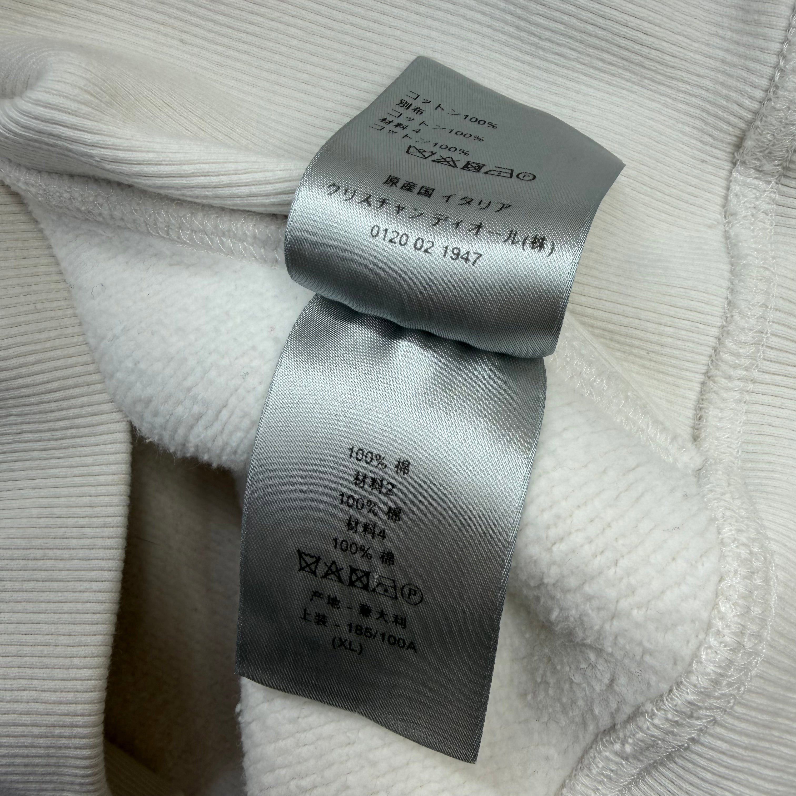 Dior Dior Oblique Relaxed-Fit Hooded Sweatshirt White XL Size US XL / EU 56 / 4 - 5 Thumbnail