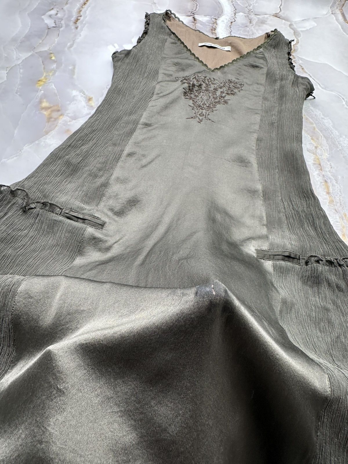 Vintage Silk Midi Dress