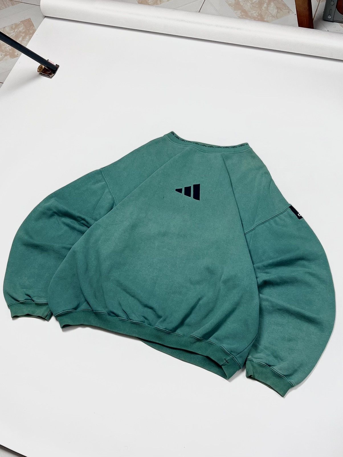 Adidas 1990s Adidas Equipment Green Crewneck Sweatshirt Vintage Size US L / EU 52-54 / 3 - 13 Thumbnail