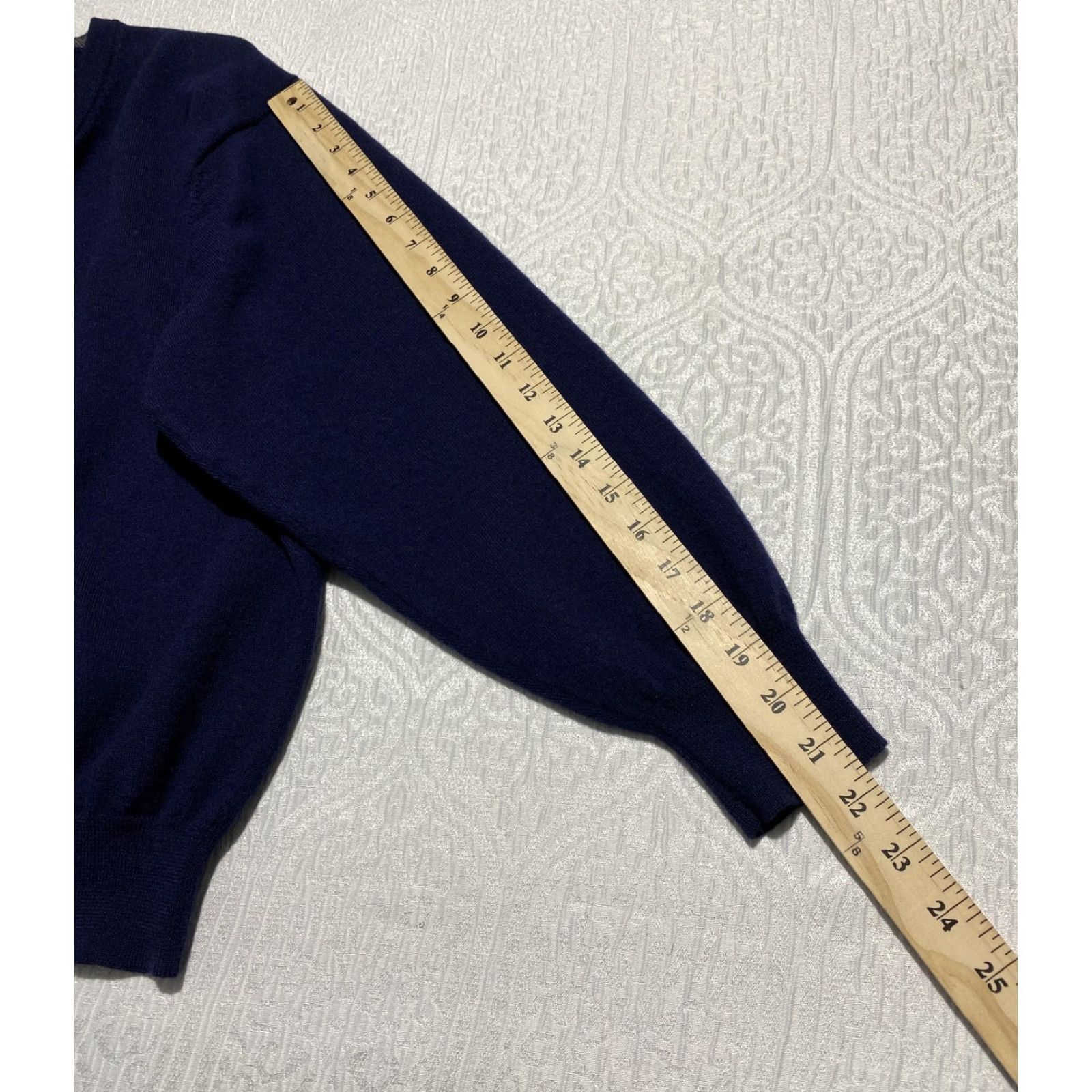 Jos. A. Bank Jos A Bank Sweater Mens XL Navy Merino Wool V Neck Pullover Signature Collection Knit Size US XL / EU 56 / 4 - 8 Thumbnail