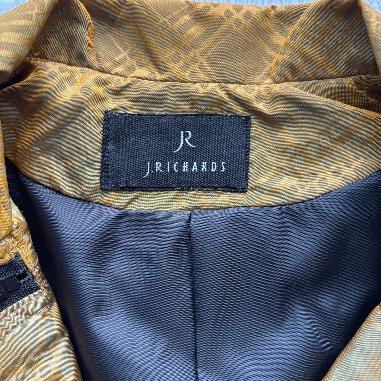 Other J. Richards Gold Toned Plaid Zip Iridescent Jacket Size 8 Size M / US 6-8 / IT 42-44 - 4 Thumbnail