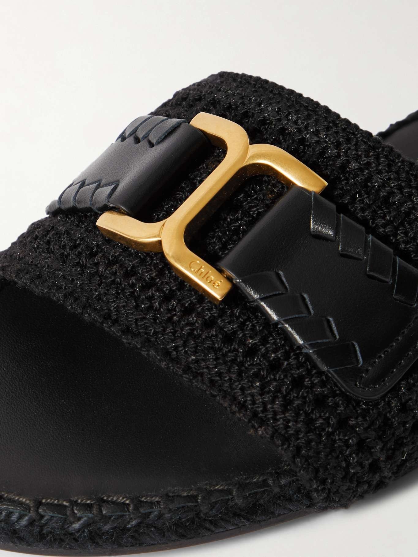 Chloe oc11z0625 Marcie Crocheted Slides in Black Size US 9 / IT 39 - 4 Thumbnail