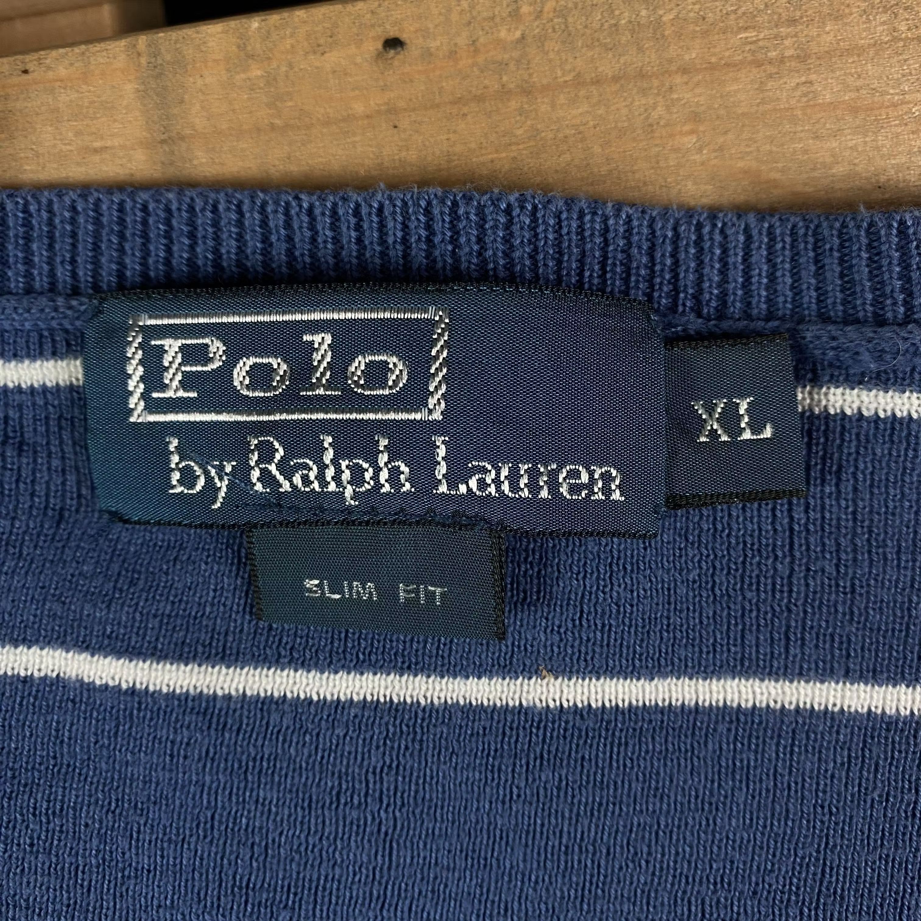 Polo Ralph Lauren × Ralph Lauren × Vintage Mens Long Sleeve Jumper V Neck Ralph Lauren Vintage Size XL Size US XL / EU 56 / 4 - 4 Thumbnail